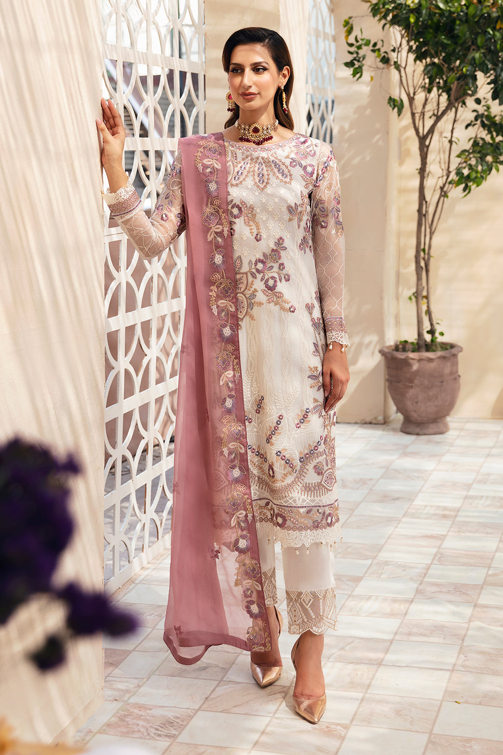 Ramsha | Chevron Chiffon Collection | A-902 - Ladies Clothes 