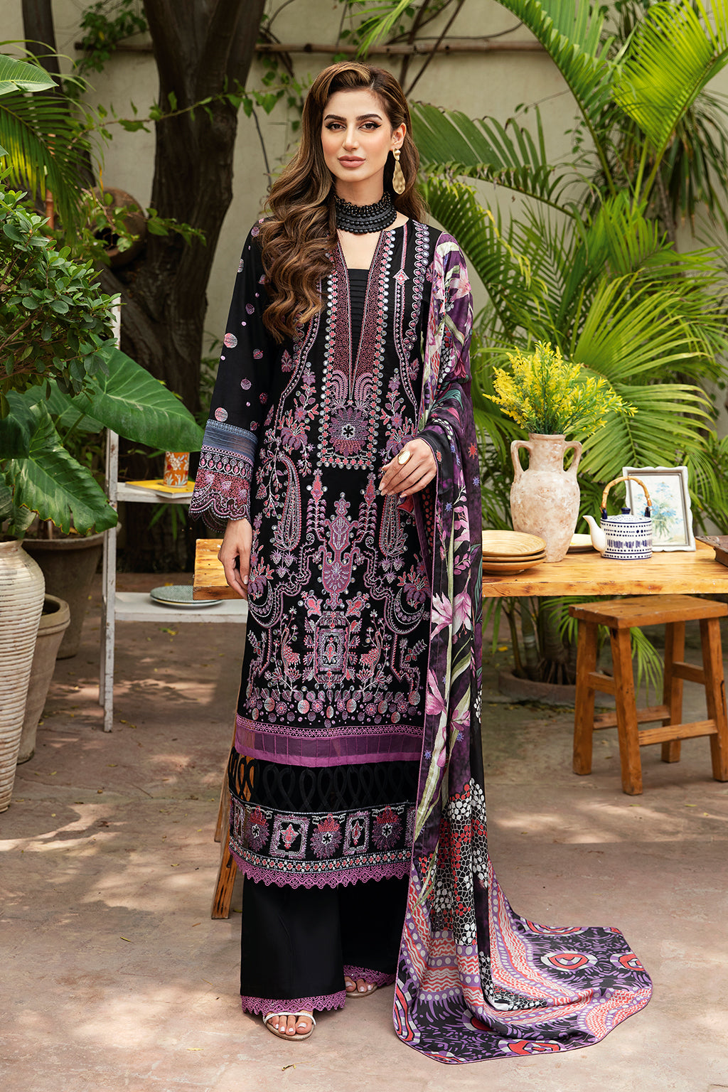Ramsha | Luxury Lawn 24 | Y-806 - Ladies Clothes - Maria Faisal