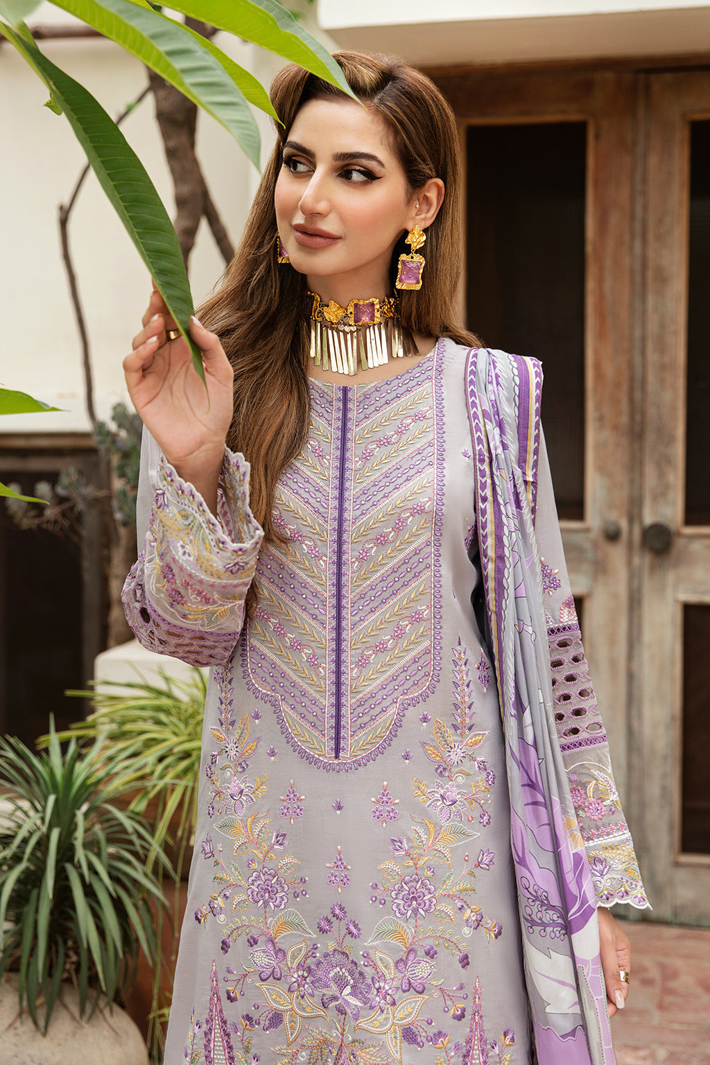 Ramsha | Luxury Lawn 24 | Y-809 - Ladies Clothes - Maria Faisal