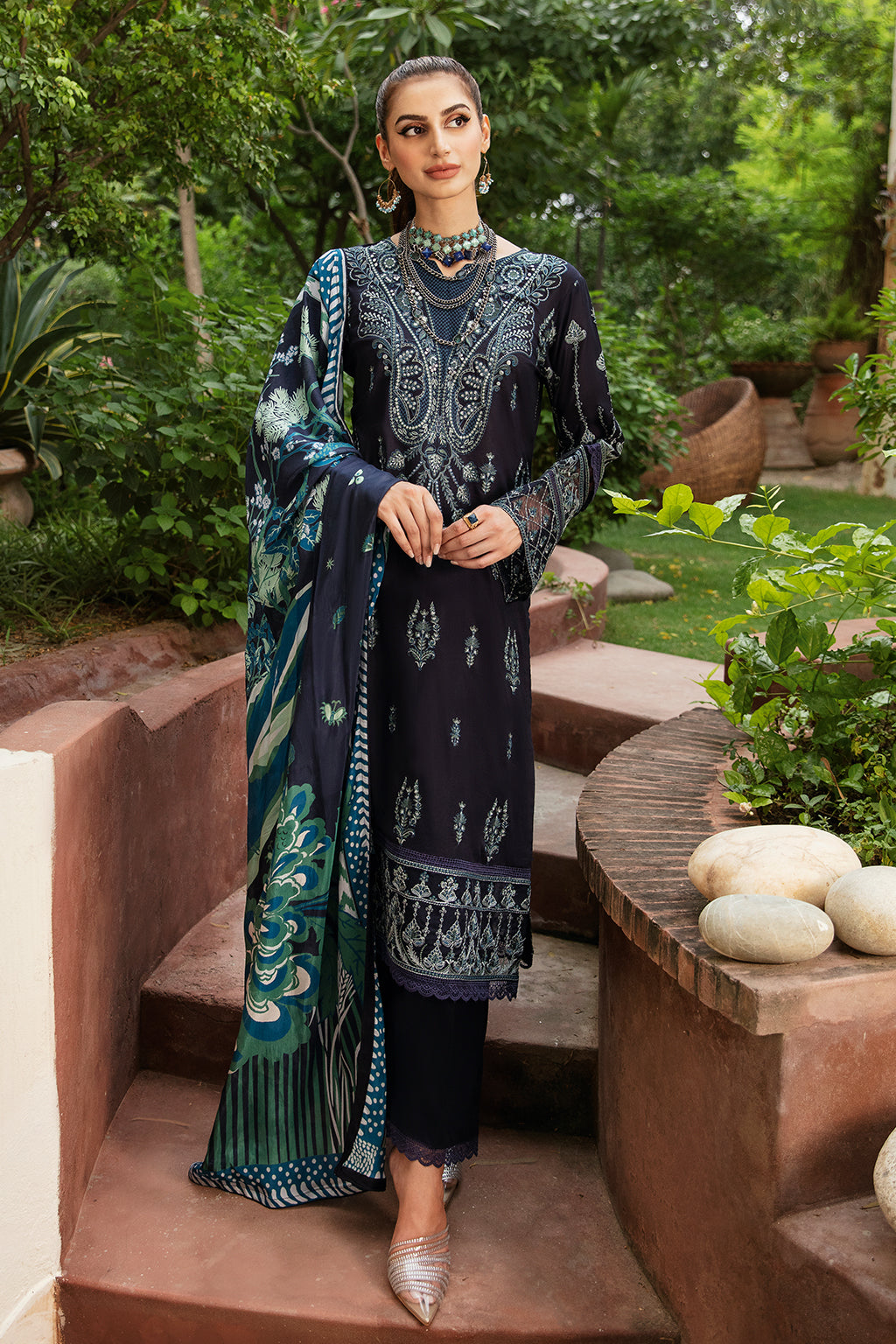 Ramsha | Luxury Lawn 24 | Y-803 - Ladies Clothes - Maria Faisal