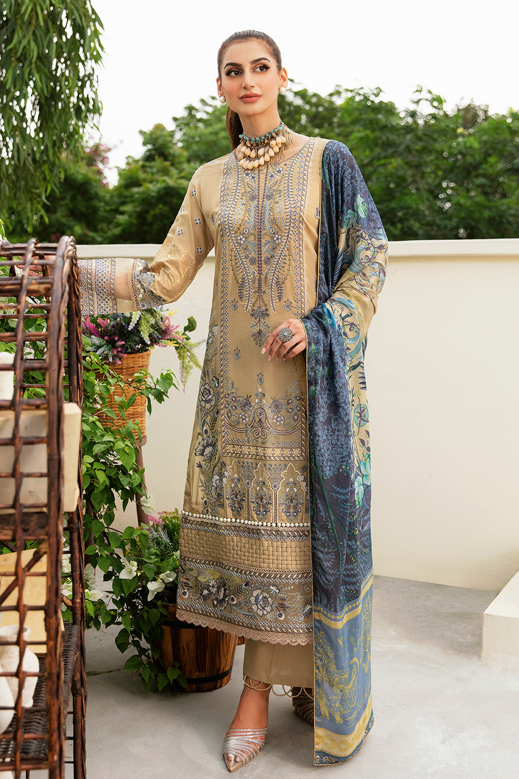Ramsha | Riwayat Lawn Collection| Y-802 - Ladies Clothes - Maria Faisal