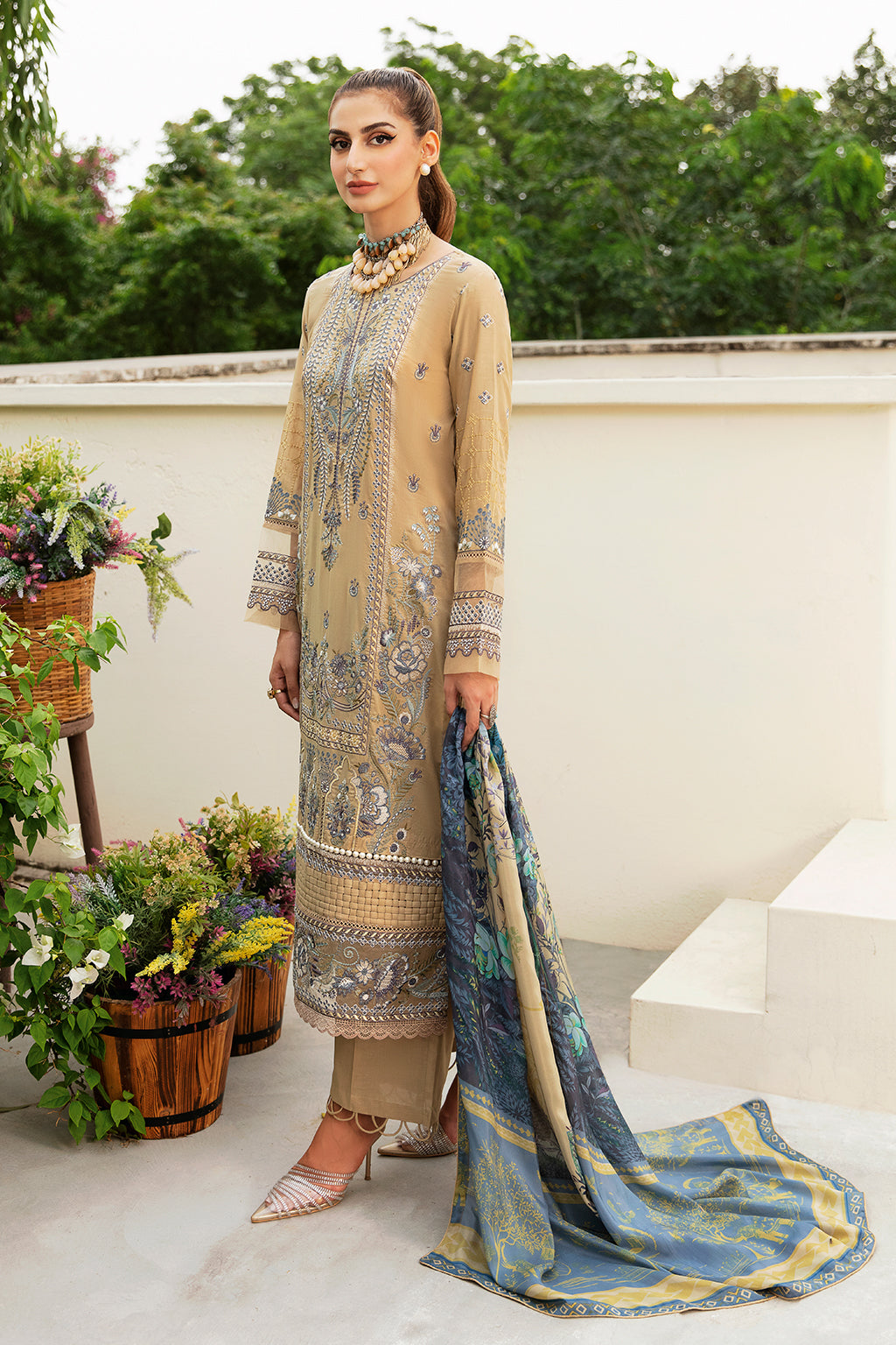 Ramsha | Riwayat Lawn Collection| Y-802 - Ladies Clothes - Maria Faisal