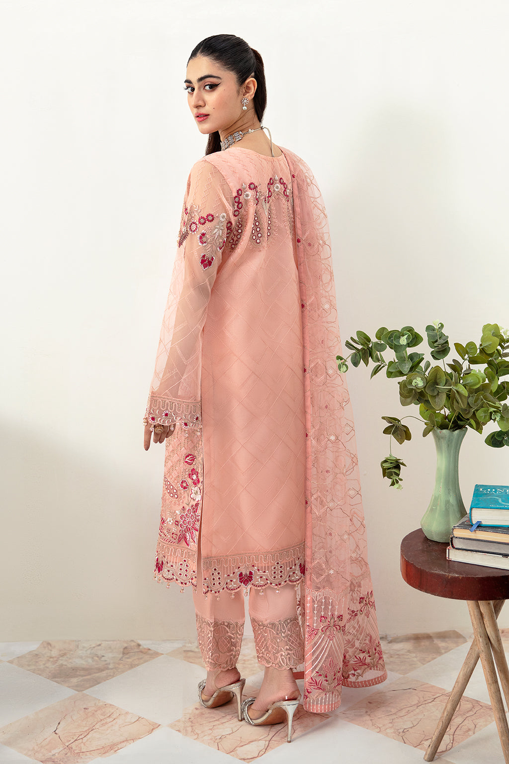 Ramsha | Minhal Organza Collection | M-1007 - Waniyas