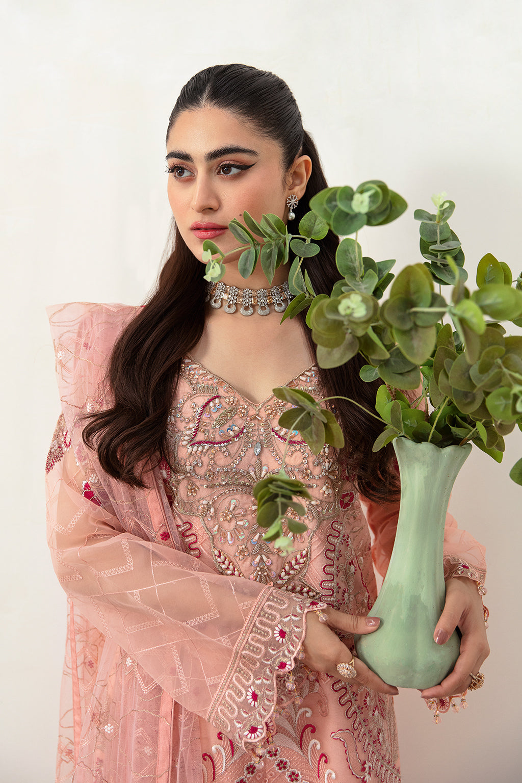 Ramsha | Minhal Organza Collection | M-1007 - Waniyas