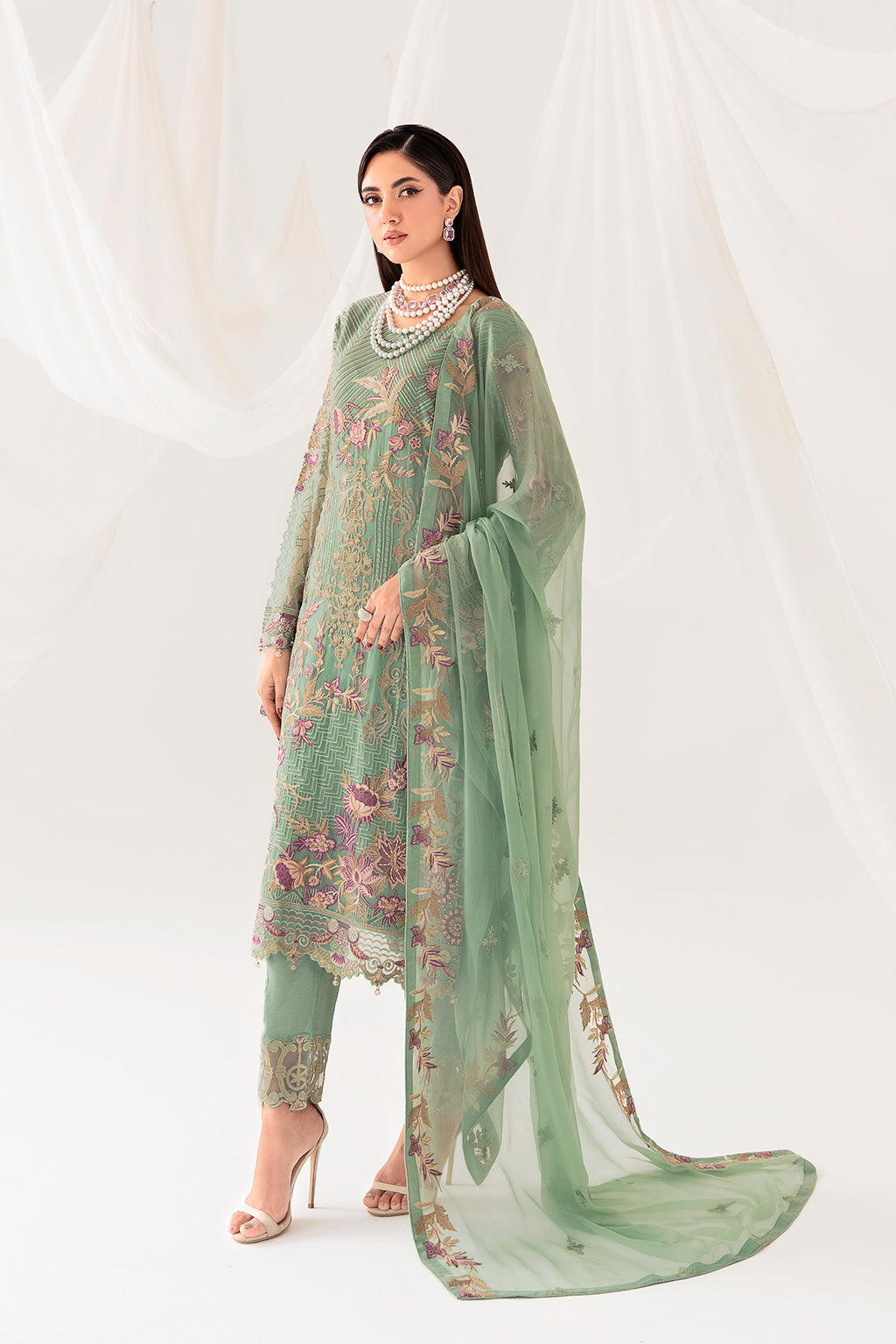 Ramsha | Rangoon Chiffon Collection 24 | D-1003 - Waniyas