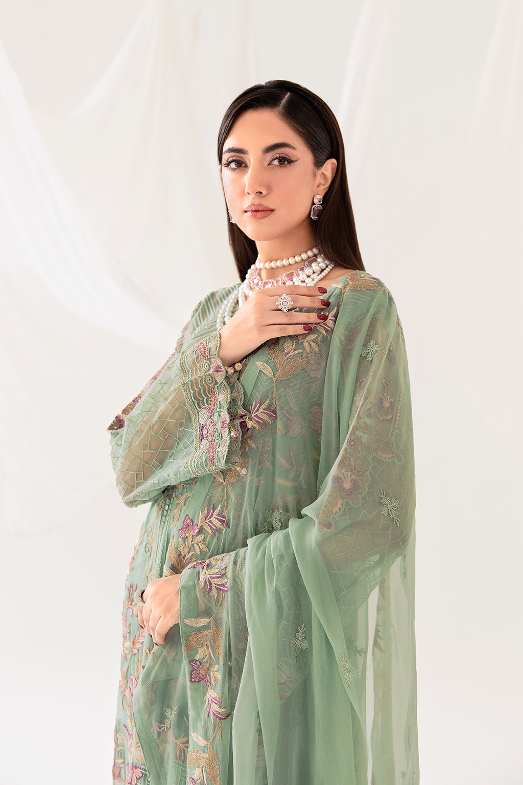 Ramsha | Rangoon Chiffon Collection 24 | D-1003 - Waniyas