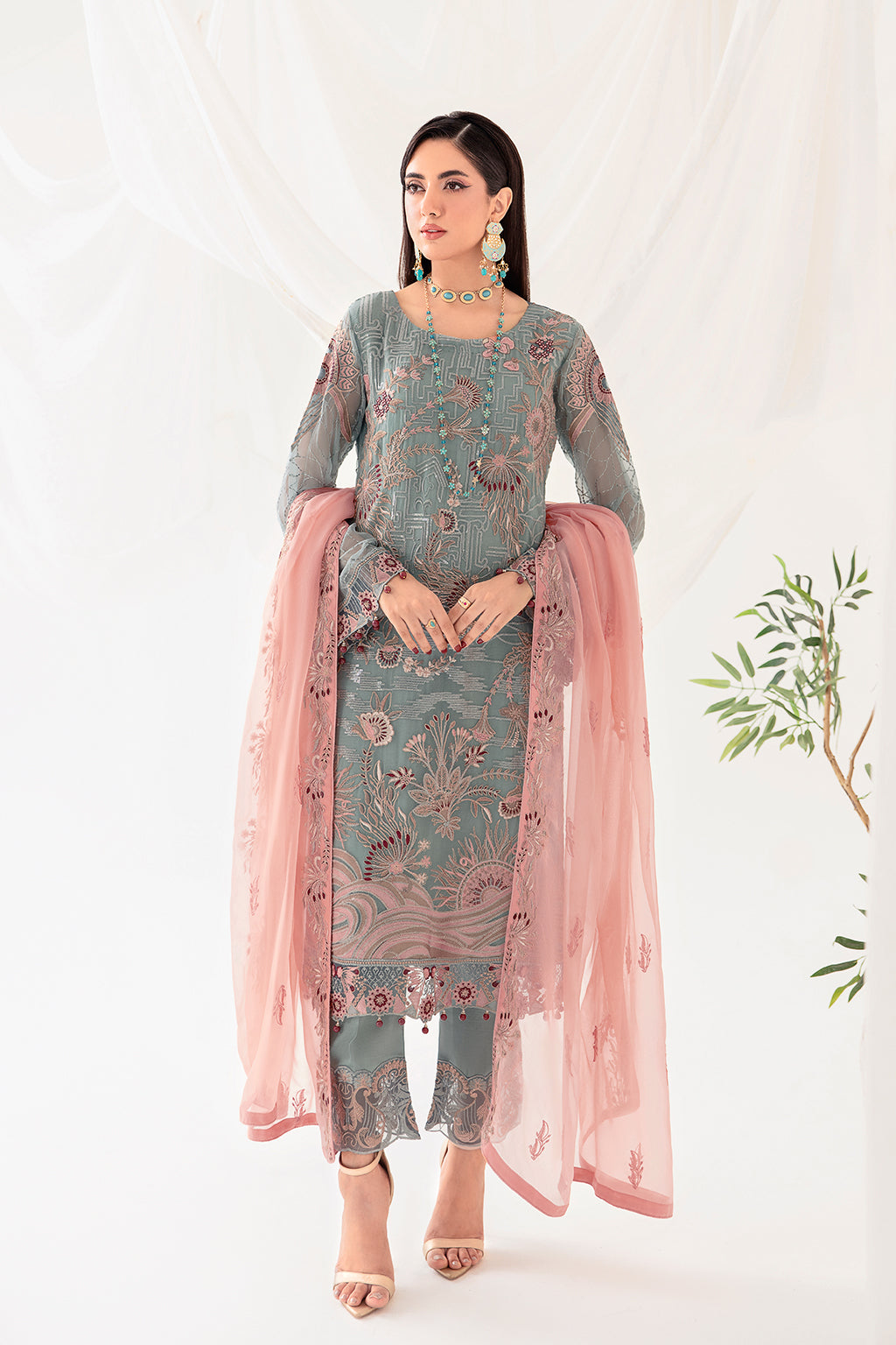 Ramsha | Rangoon Chiffon Collection 24 | D-1010 - Waniyas