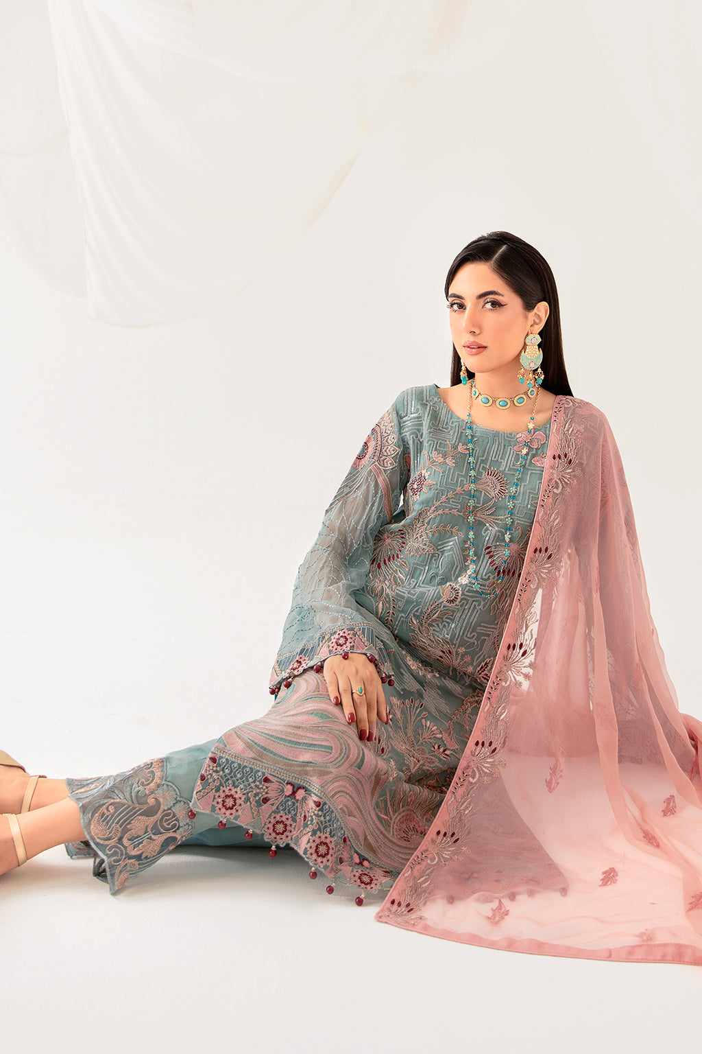 Ramsha | Rangoon Chiffon Collection 24 | D-1010 - Waniyas