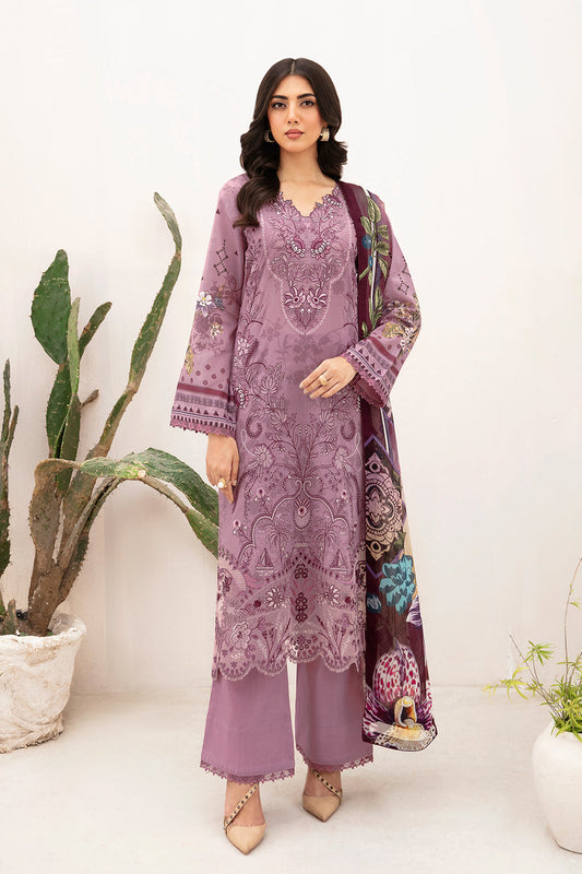 Ramsha | Mashaal Luxury Lawn | L-1103 - Designer Dress with Intricate embroidery and embellishments. Shop elegent wedding dress at Maria Faisal.