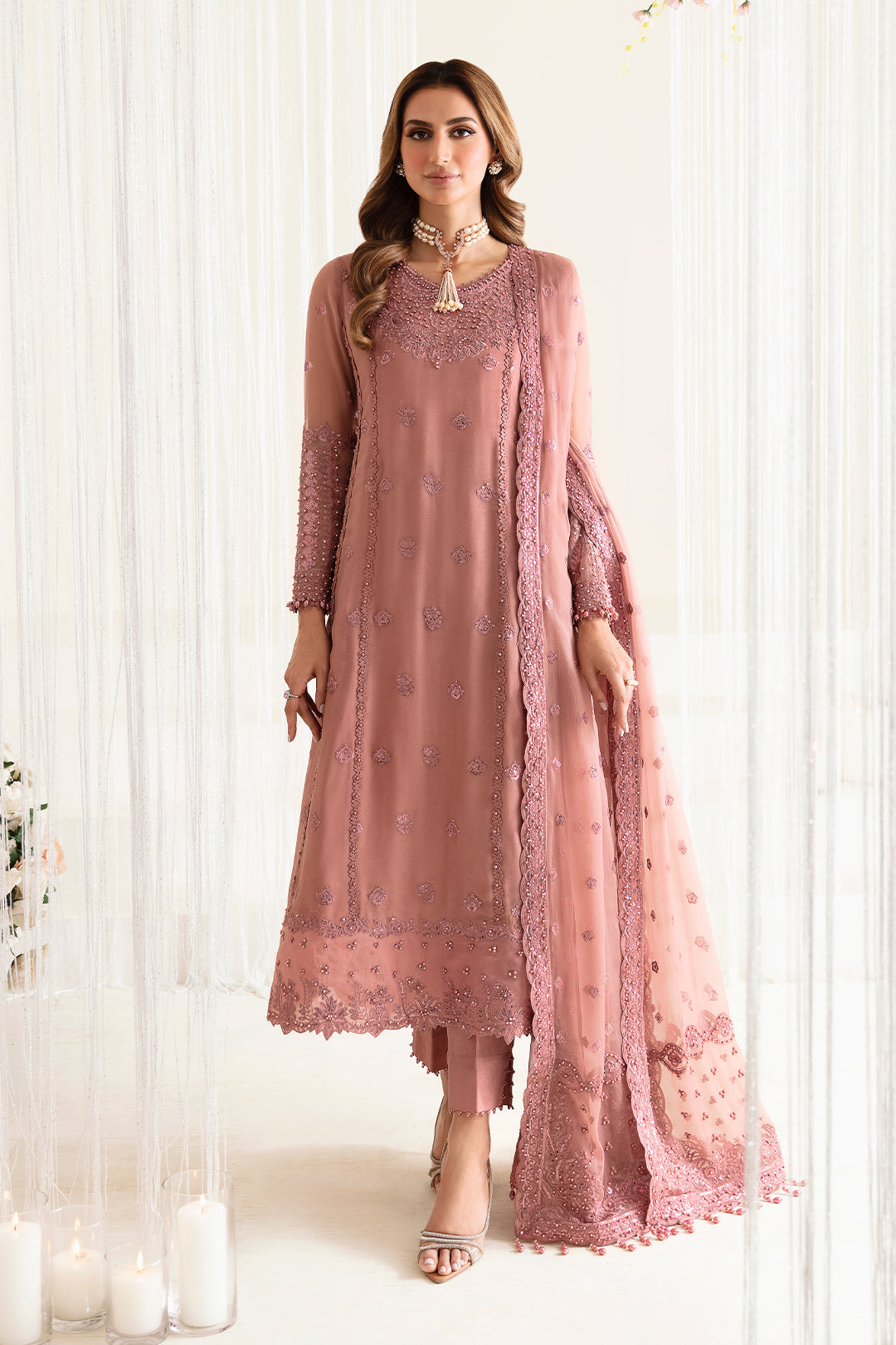 Alizeh | Reena Wedding Edits | AF-HM-4016-CRIMSON - Pakistani Dress - Maria Faisal