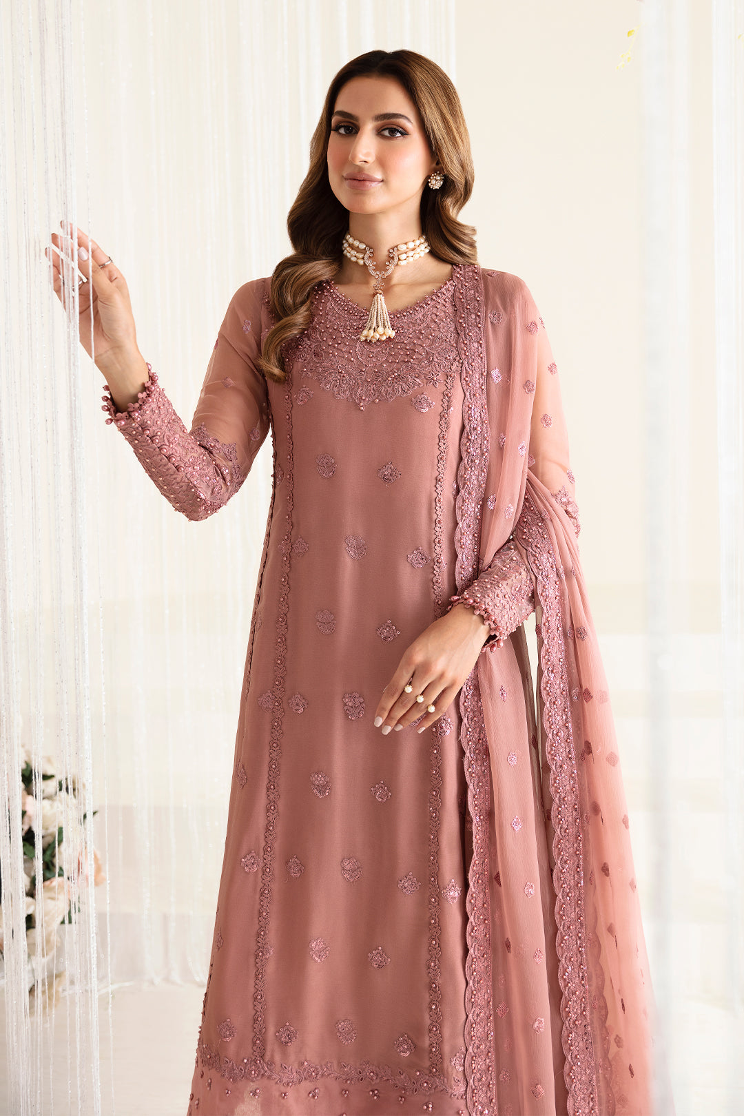 Alizeh | Reena Wedding Edits | AF-HM-4016-CRIMSON - Pakistani Dress - Maria Faisal