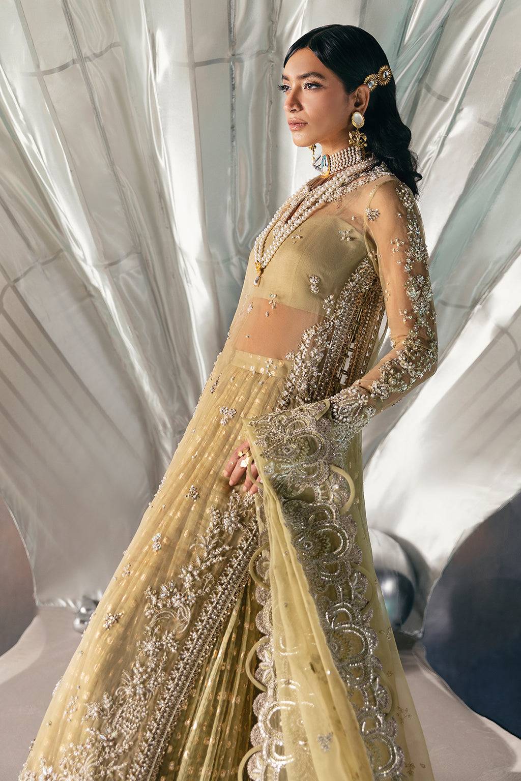 Afrozeh | Wild Flower Bloom Luxury Formals | Adelle by Maria Faisal - Registered Vendor of : Afrozeh - type : Pakistani Dress - 100% original wedding dresses