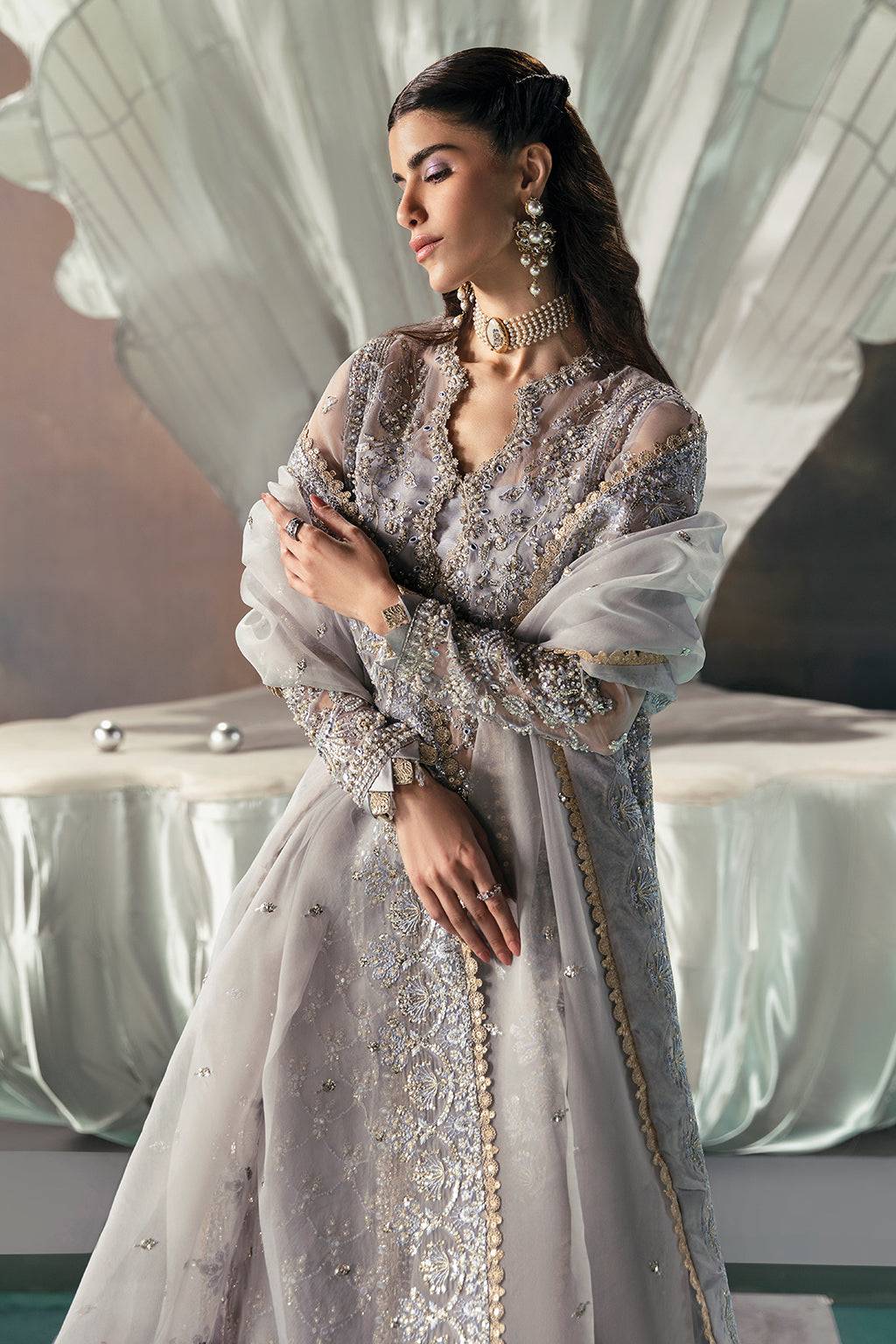 Afrozeh | Wild Flower Bloom Luxury Formals | Leona by Maria Faisal - Registered Vendor of : Afrozeh - type : Pakistani Dress - 100% original wedding dresses