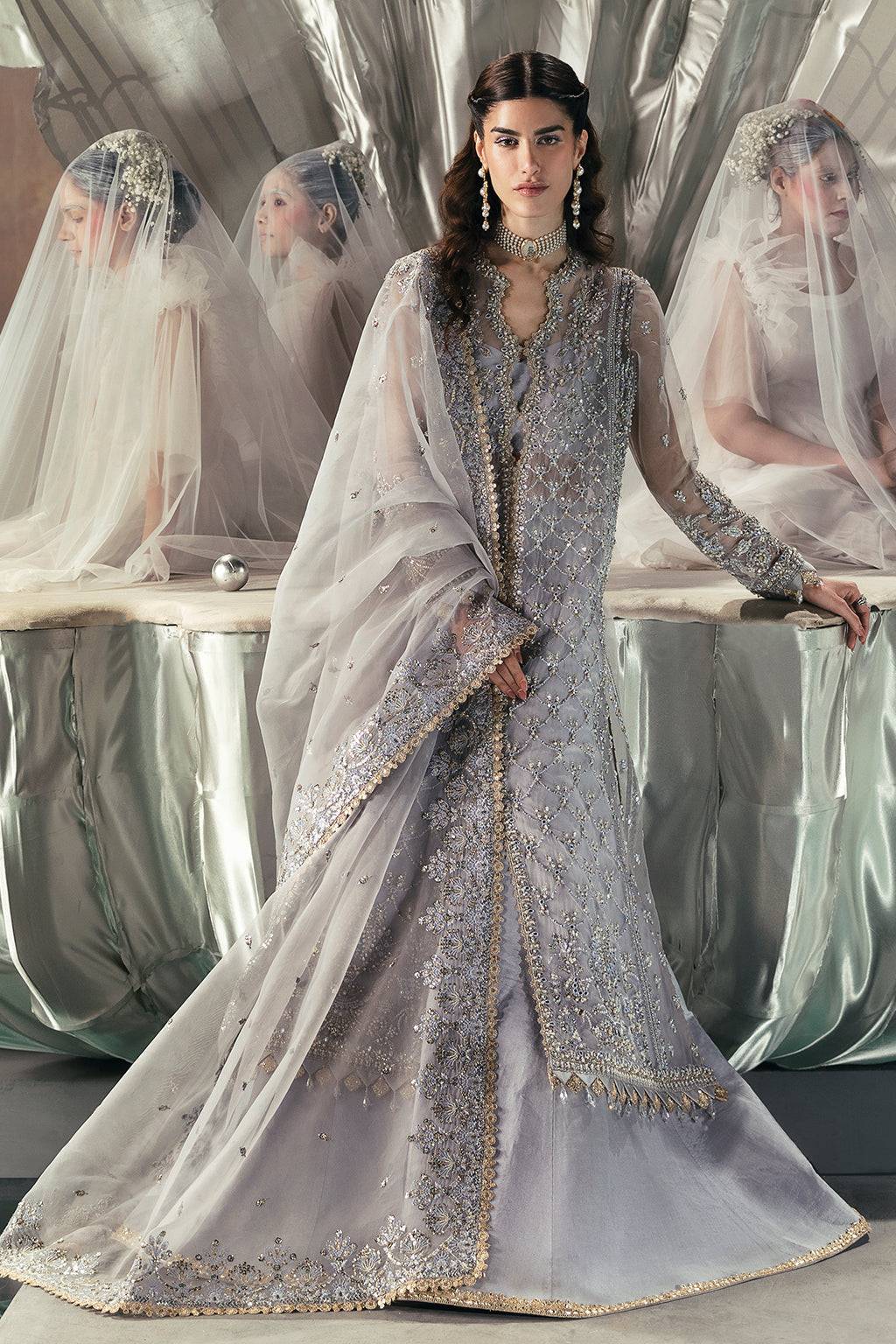 Afrozeh | Wild Flower Bloom Luxury Formals | Leona by Maria Faisal - Registered Vendor of : Afrozeh - type : Pakistani Dress - 100% original wedding dresses