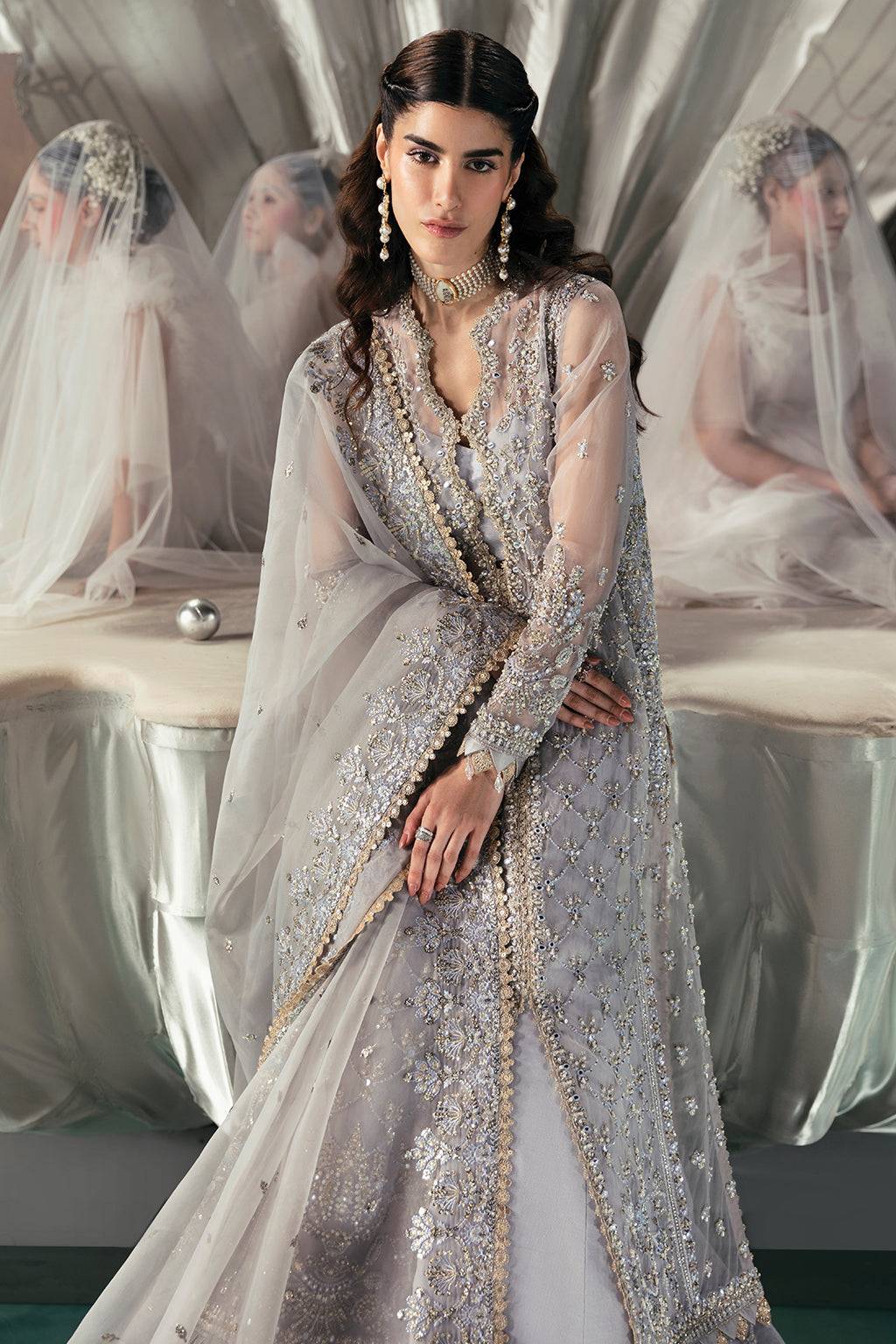 Afrozeh | Wild Flower Bloom Luxury Formals | Leona by Maria Faisal - Registered Vendor of : Afrozeh - type : Pakistani Dress - 100% original wedding dresses