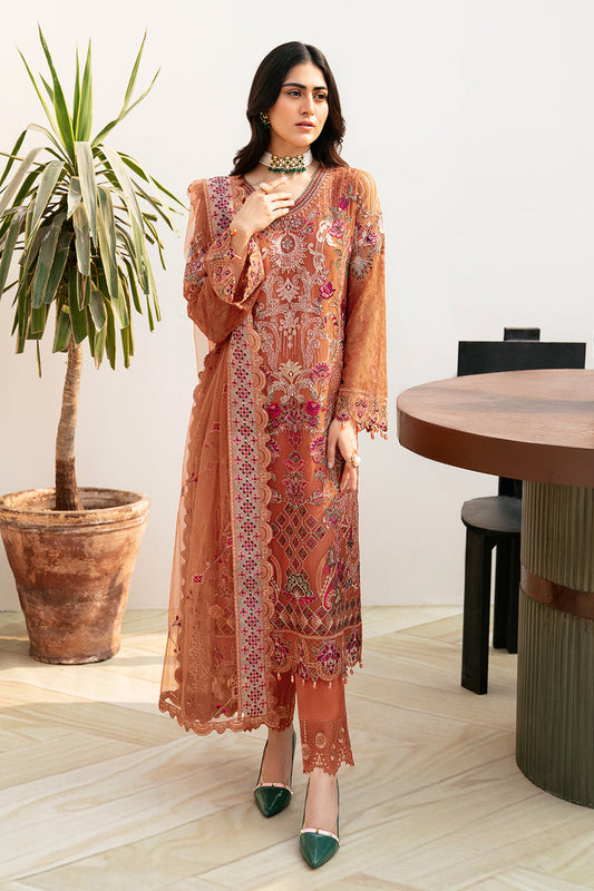 Ramsha | Chevron Chiffon Collection | A-810 - Ladies Clothes - Maria Faisal