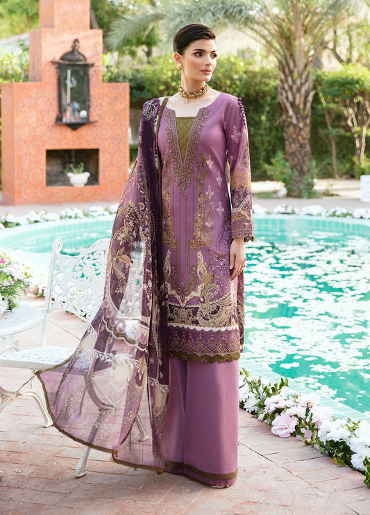 Gulaal | Summer Glow Lawn 24 | ESMERAY (GL-L-24V3-03) - Designer Dress with Intricate embroidery and embellishments. Shop elegent wedding dress at Maria Faisal.