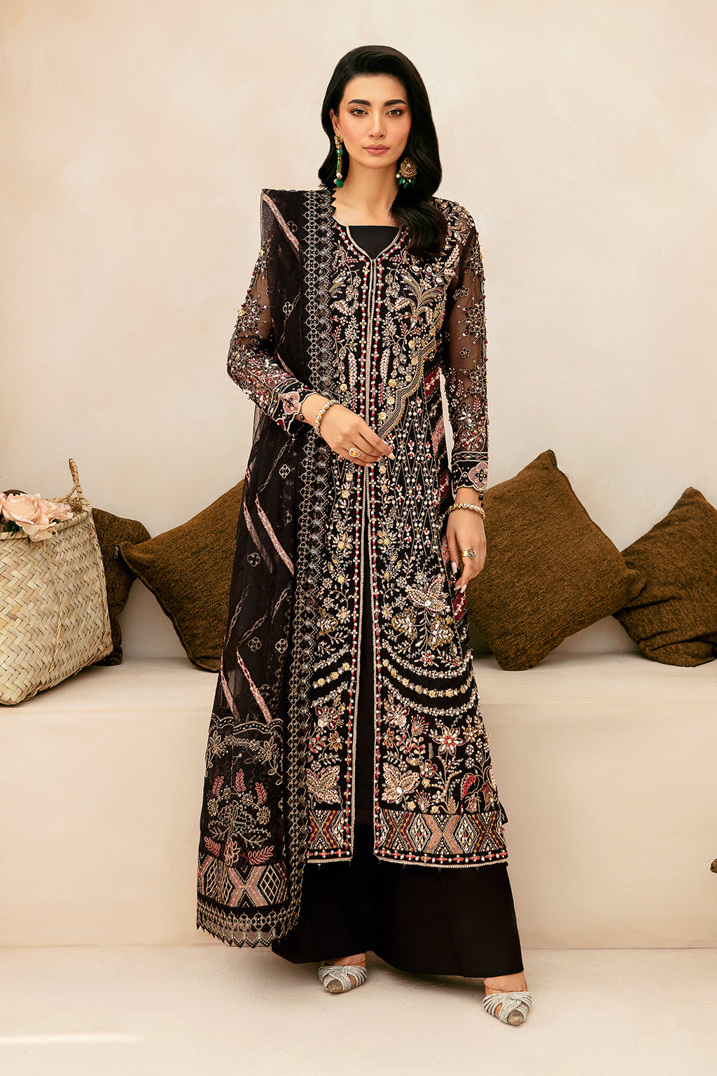 Ramsha | Luxury Wedding Collection | HA-402 - Designer Dress with Intricate embroidery and embellishments. Shop elegent wedding dress at Maria Faisal.
