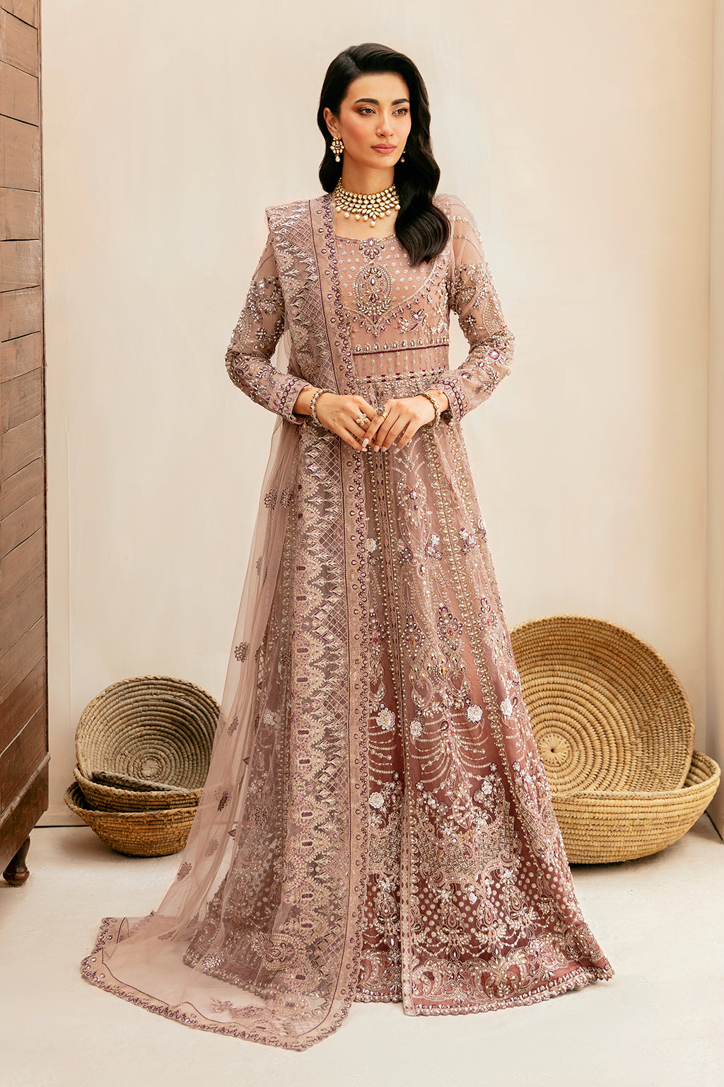 Ramsha | Luxury Wedding Collection | HA-401 - Designer Dress with Intricate embroidery and embellishments. Shop elegent wedding dress at Maria Faisal.