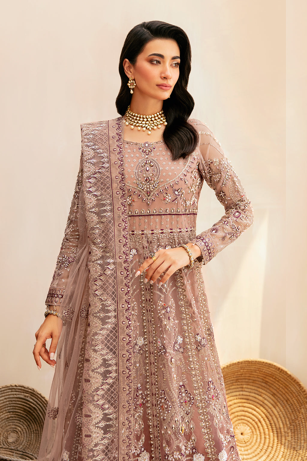Ramsha | Luxury Wedding Collection | HA-401 - Designer Dress with Intricate embroidery and embellishments. Shop elegent wedding dress at Maria Faisal.