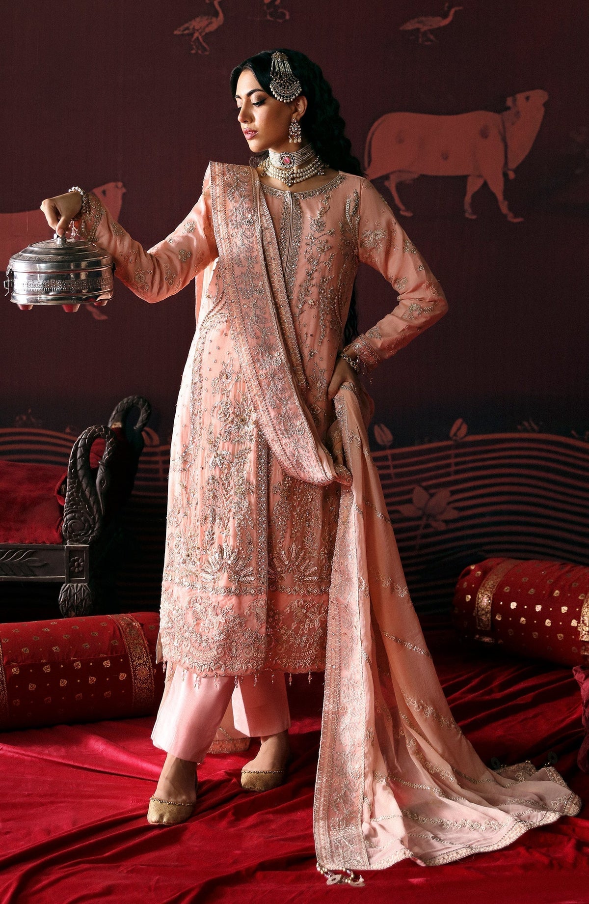 Emaan Adeel | Devdas Formals | NISHA - Wedding Dress - Maria Faisal