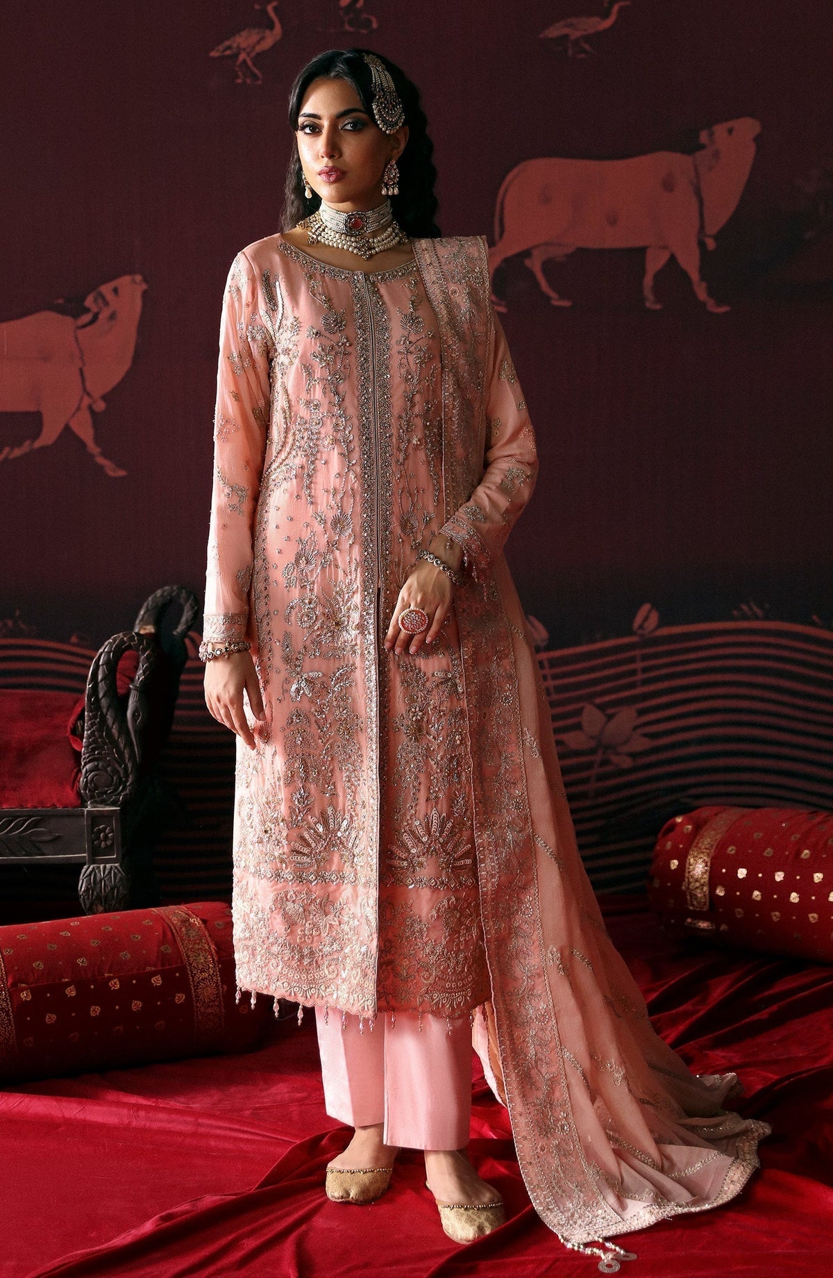Emaan Adeel | Devdas Formals | NISHA - Wedding Dress - Maria Faisal