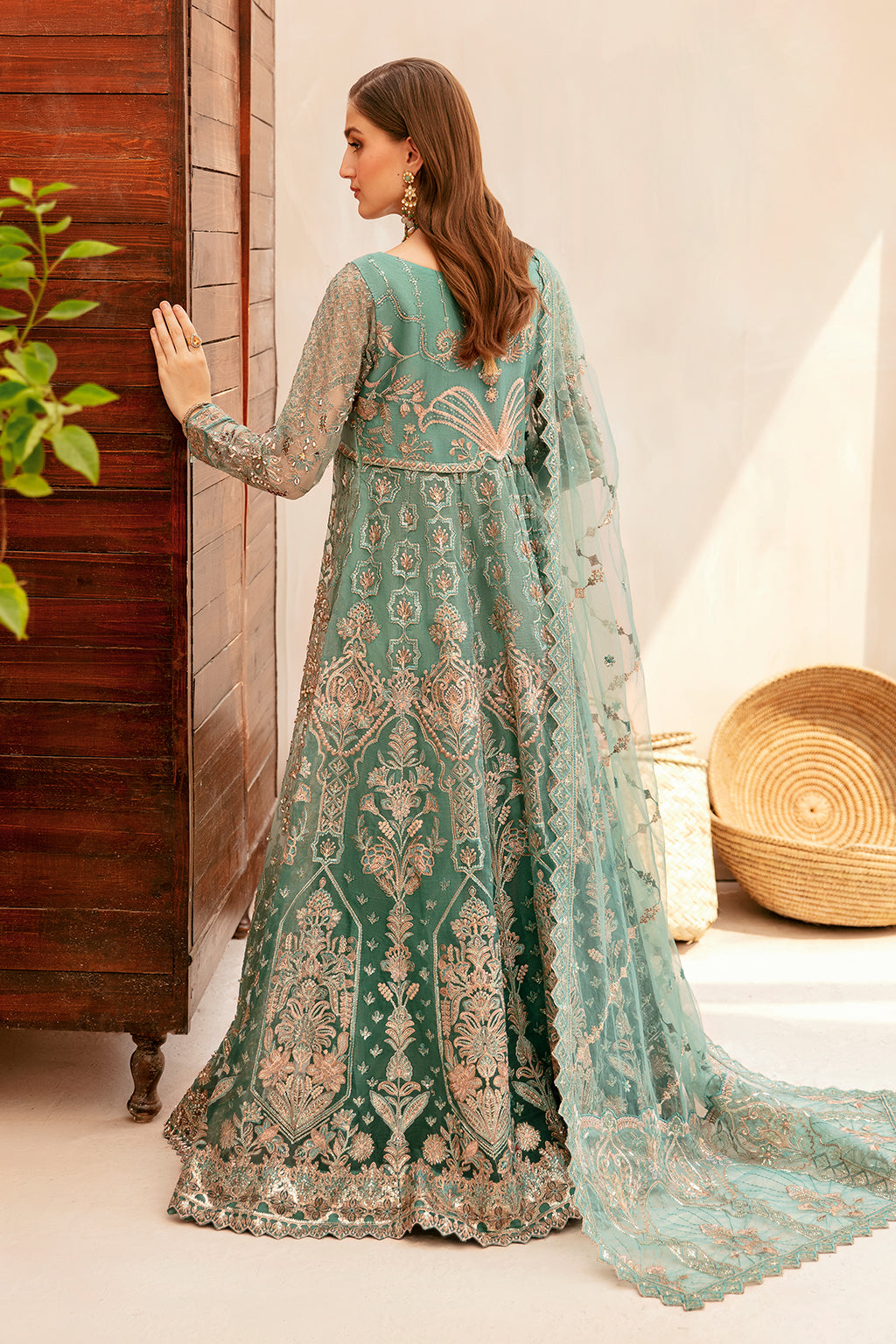 Ramsha | Luxury Wedding Collection | HA-403 - Designer Dress with Intricate embroidery and embellishments. Shop elegent wedding dress at Maria Faisal.