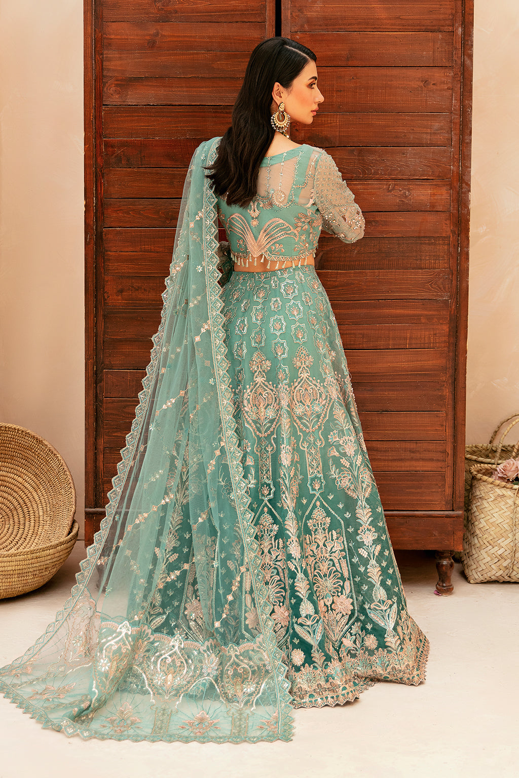 Ramsha | Luxury Wedding Collection | HA-403 - Designer Dress with Intricate embroidery and embellishments. Shop elegent wedding dress at Maria Faisal.