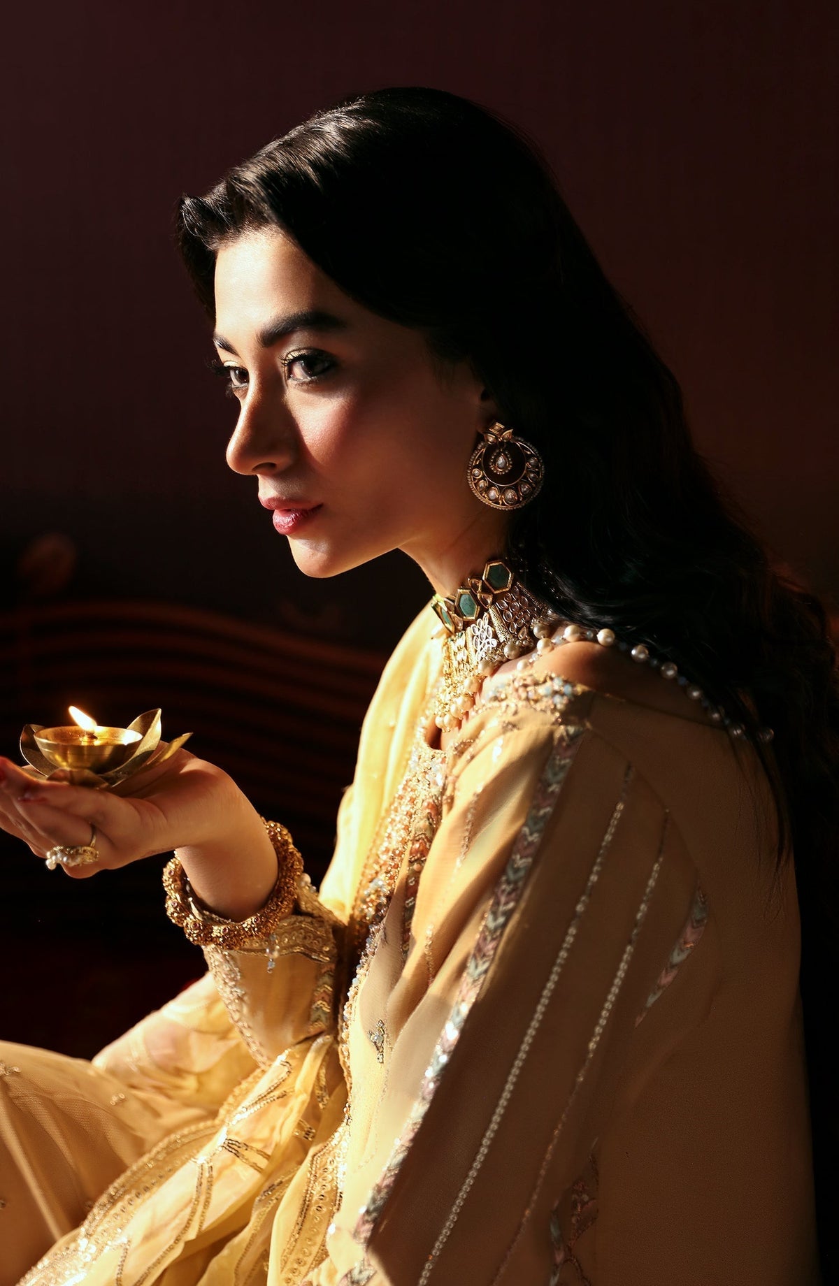 Emaan Adeel | Devdas Formals | MEERA - Wedding Dress - Maria Faisal