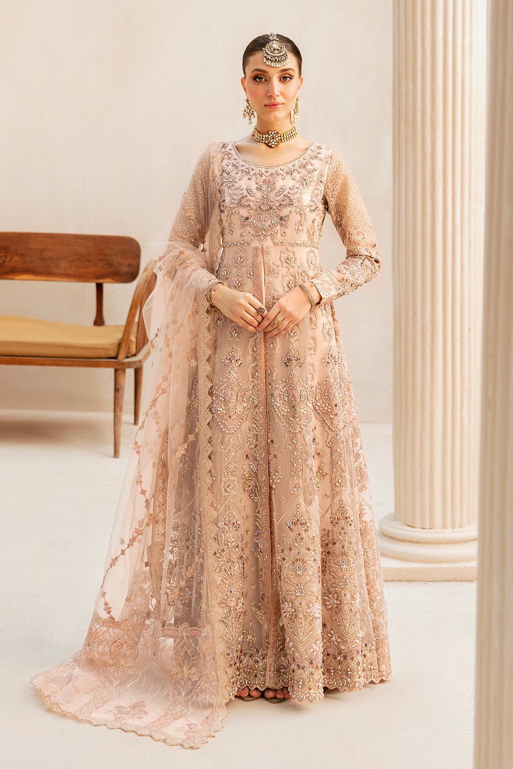 Ramsha | Luxury Wedding Collection | HB-403 - Designer Dress with Intricate embroidery and embellishments. Shop elegent wedding dress at Maria Faisal.