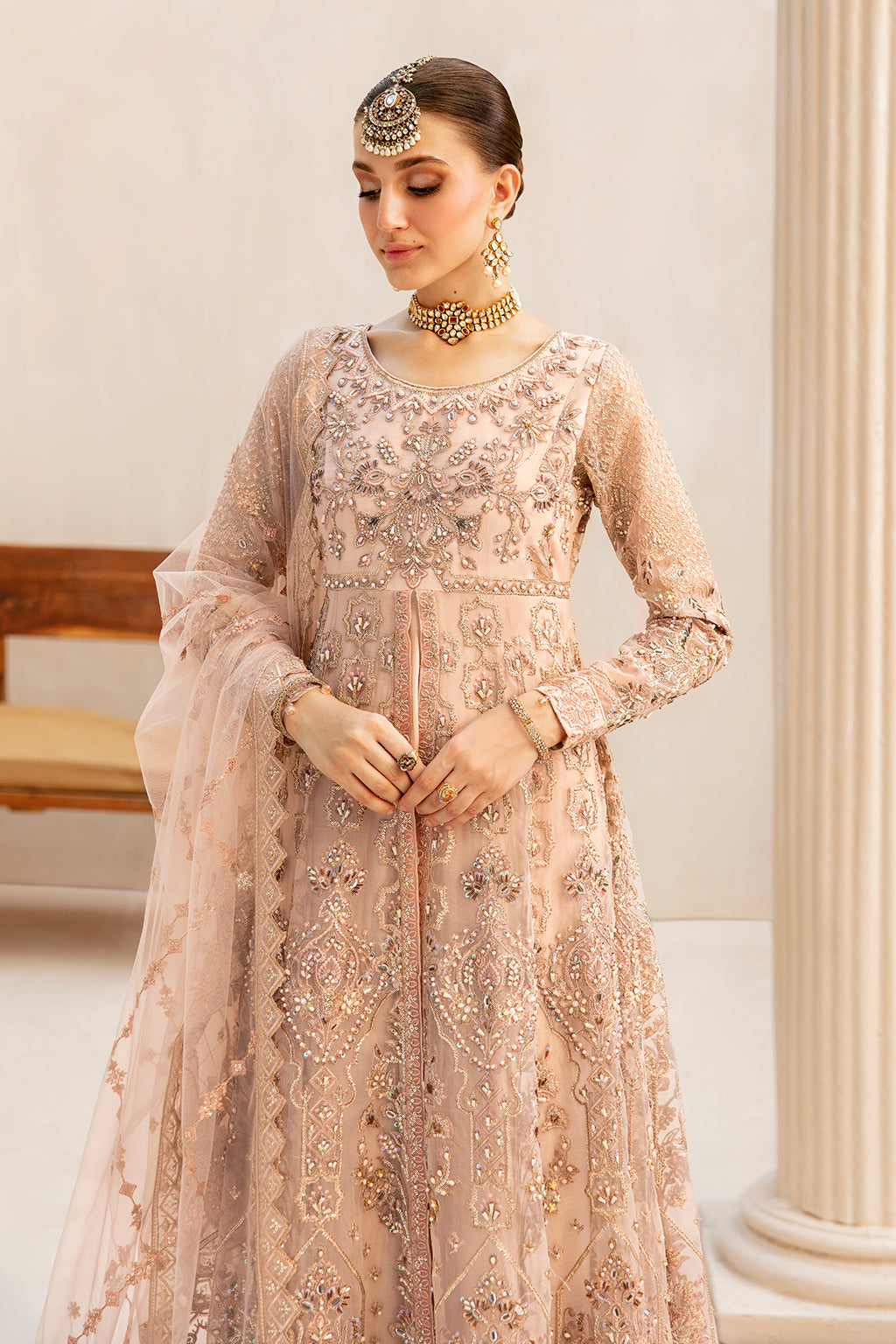 Ramsha | Luxury Wedding Collection | HB-403 - Designer Dress with Intricate embroidery and embellishments. Shop elegent wedding dress at Maria Faisal.