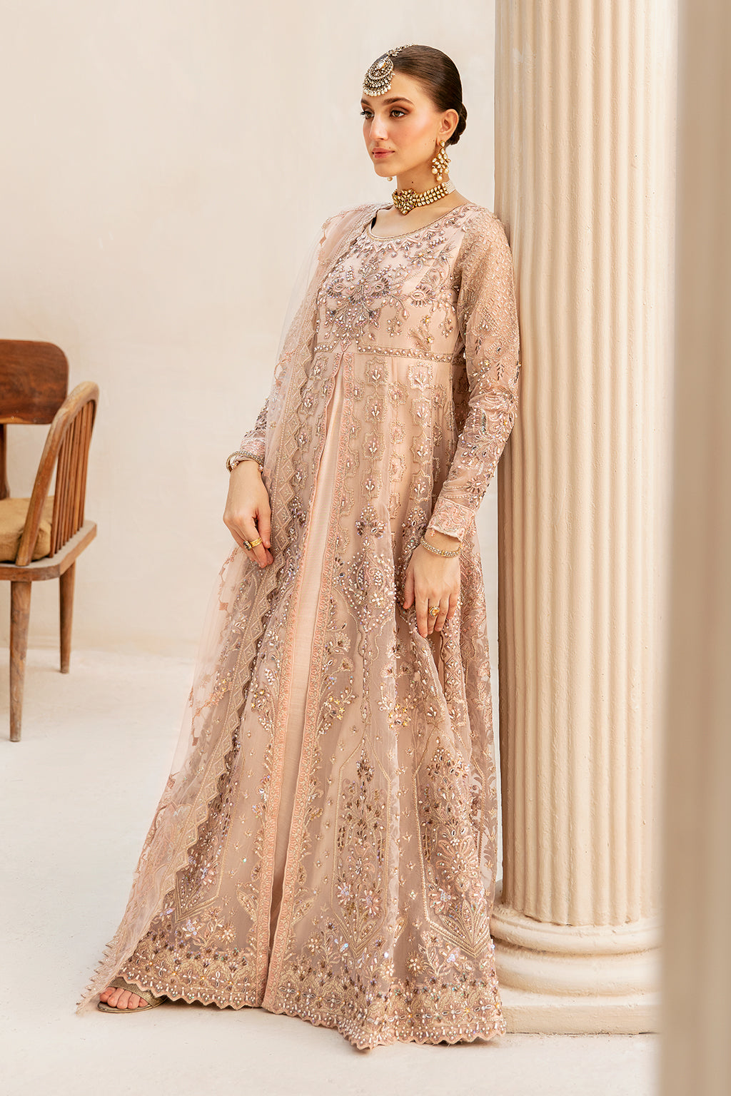 Ramsha | Luxury Wedding Collection | HB-403 - Designer Dress with Intricate embroidery and embellishments. Shop elegent wedding dress at Maria Faisal.