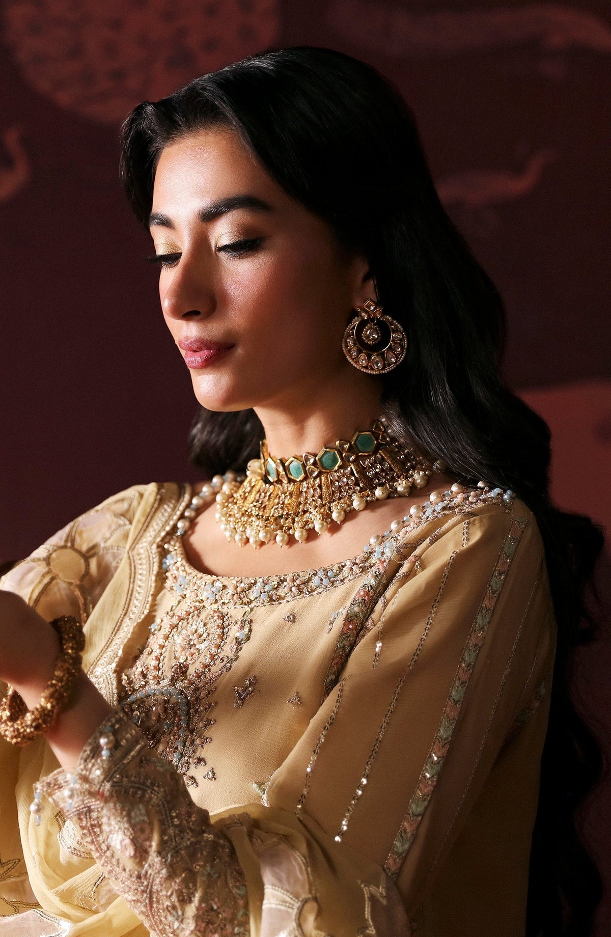 Emaan Adeel | Devdas Formals | MEERA - Wedding Dress - Maria Faisal