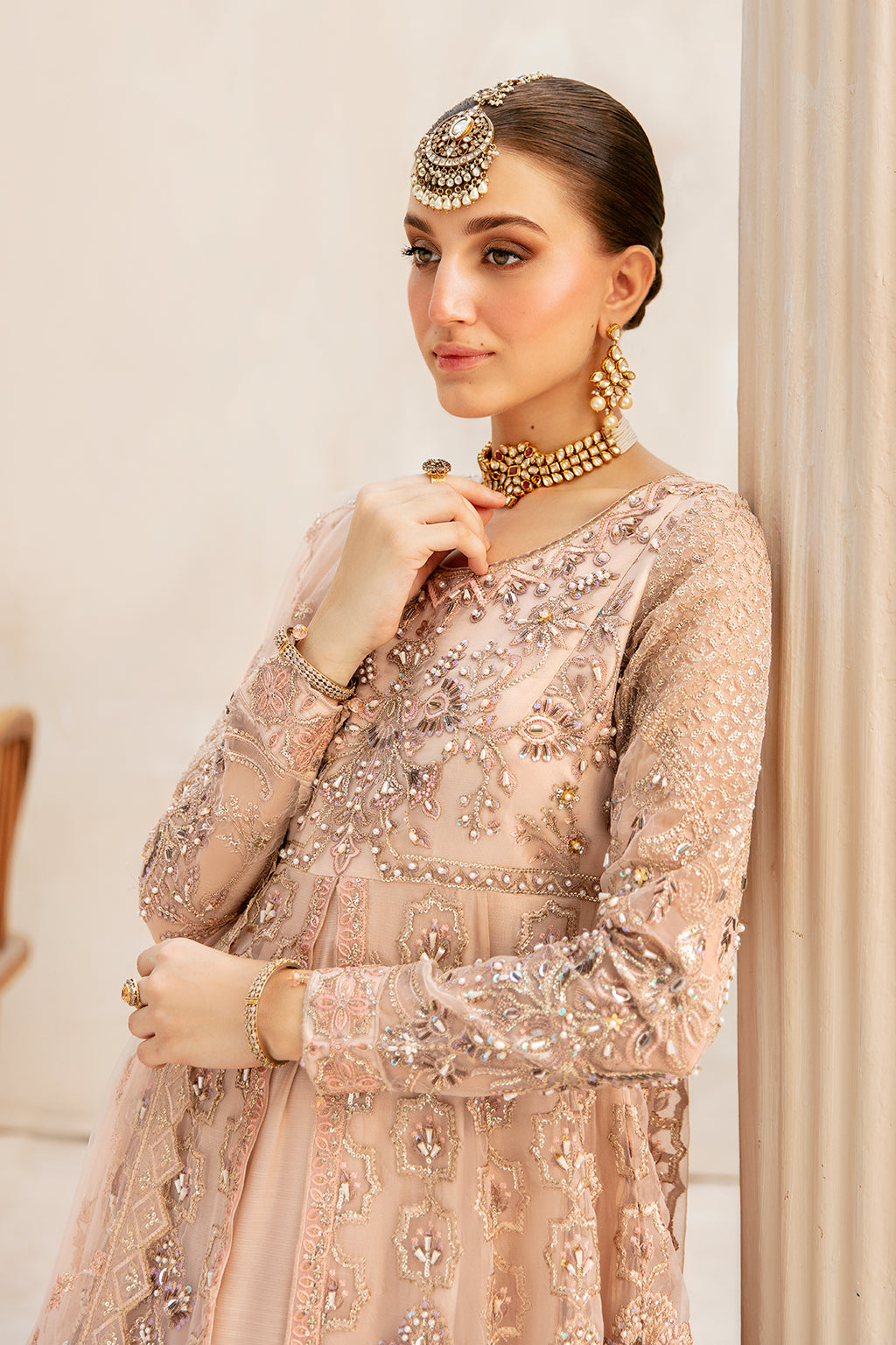 Ramsha | Luxury Wedding Collection | HB-403 - Designer Dress with Intricate embroidery and embellishments. Shop elegent wedding dress at Maria Faisal.