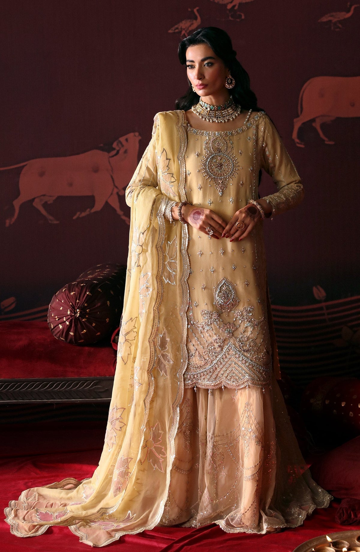 Emaan Adeel | Devdas Formals | MEERA - Wedding Dress - Maria Faisal