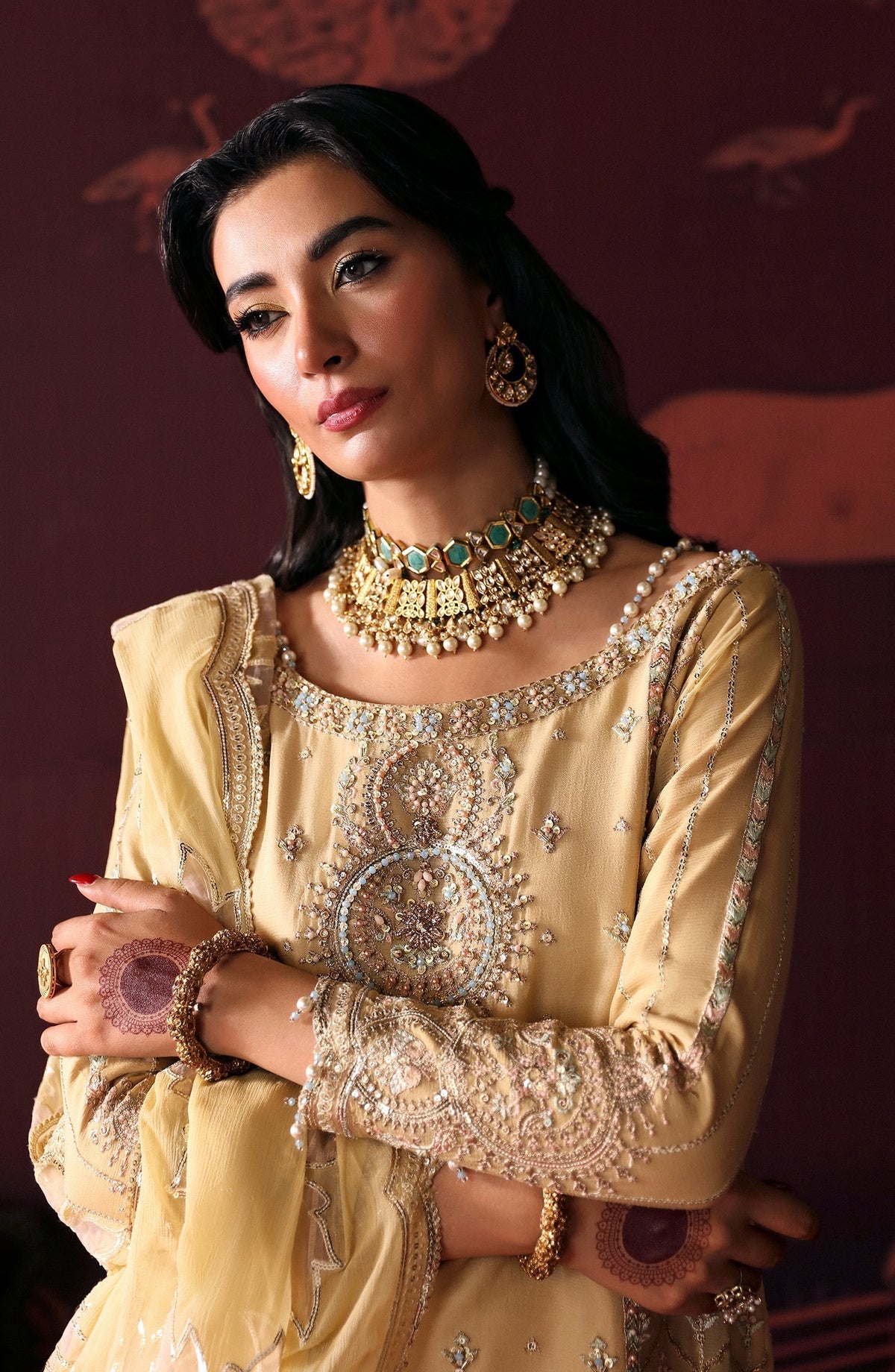 Emaan Adeel | Devdas Formals | MEERA - Wedding Dress - Maria Faisal