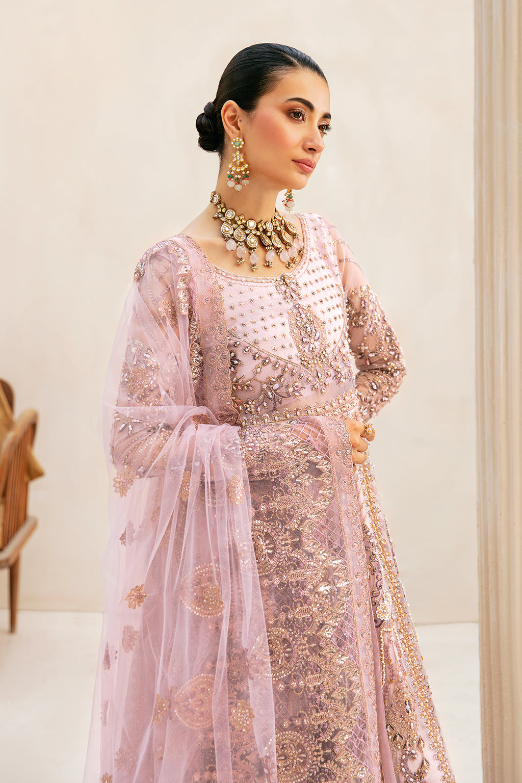 Ramsha | Luxury Wedding Collection | HB-401 - Designer Dress with Intricate embroidery and embellishments. Shop elegent wedding dress at Maria Faisal.