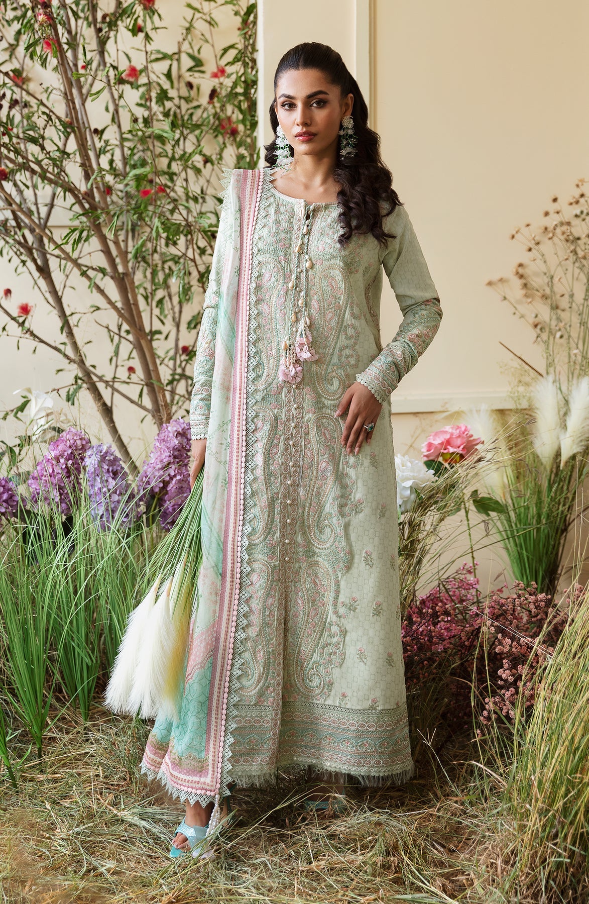 Zevk | Flora Festive Lawn | BLOSSOM - Ladies Clothes - Maria Faisal