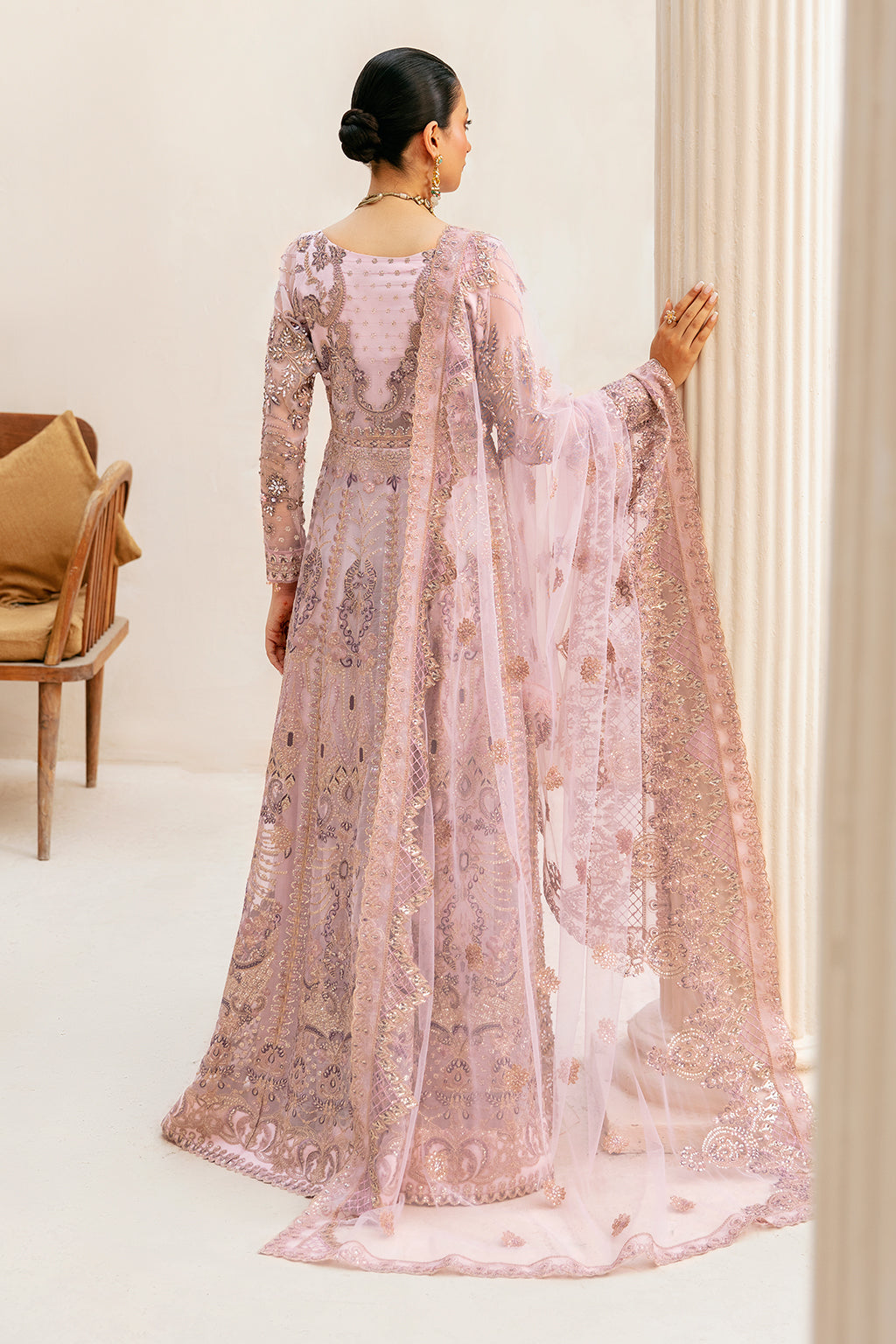 Ramsha | Luxury Wedding Collection | HB-401 - Designer Dress with Intricate embroidery and embellishments. Shop elegent wedding dress at Maria Faisal.