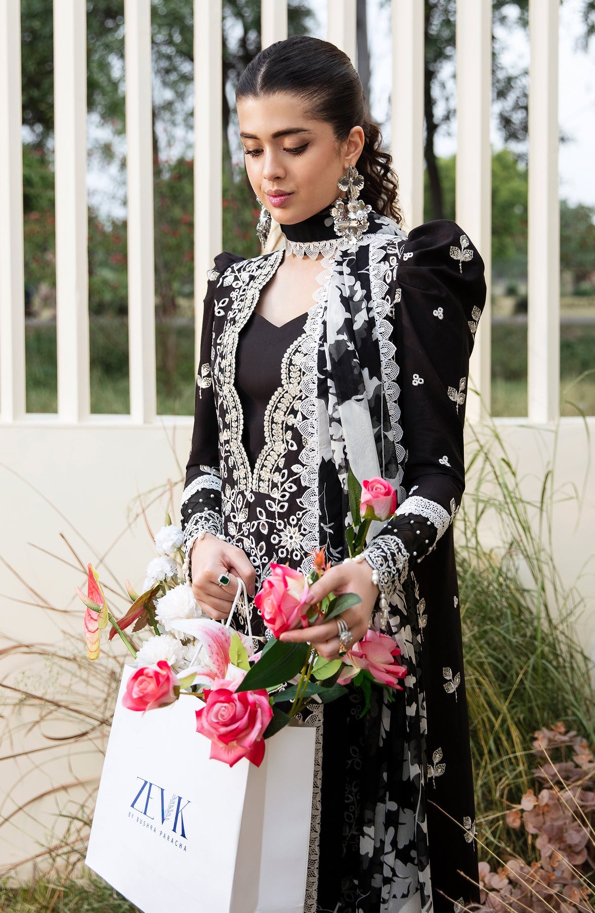 Zevk | Flora Festive Lawn | DUSK - Ladies Clothes - Maria Faisal