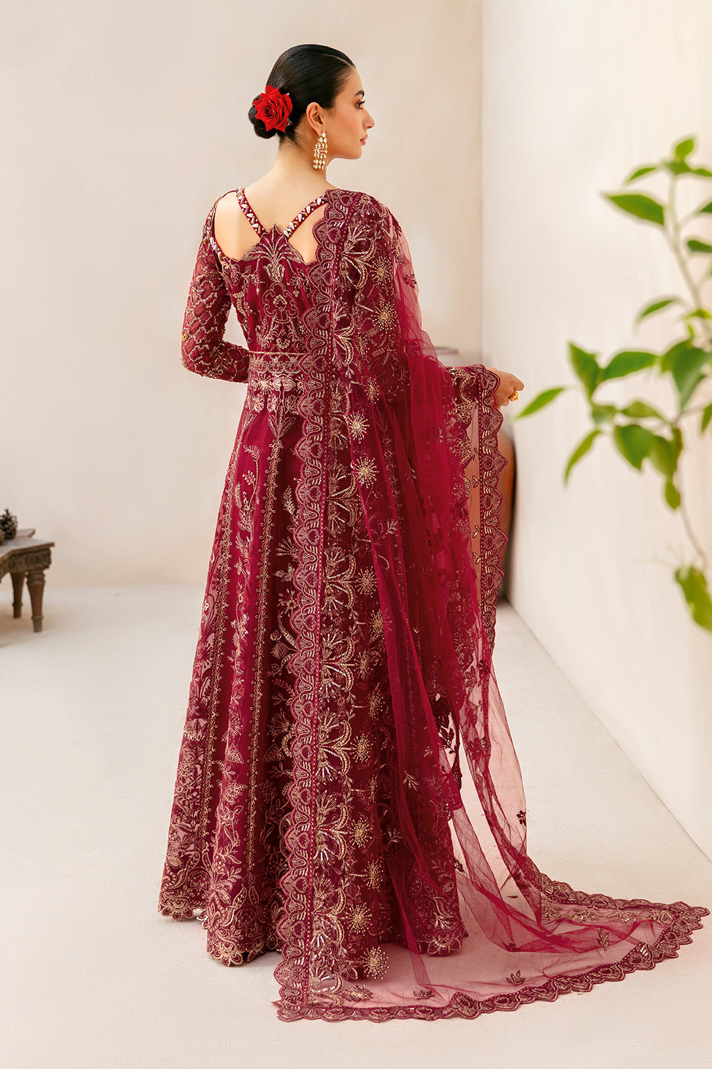Ramsha | Luxury Wedding Collection | HA-404 - Designer Dress with Intricate embroidery and embellishments. Shop elegent wedding dress at Maria Faisal.