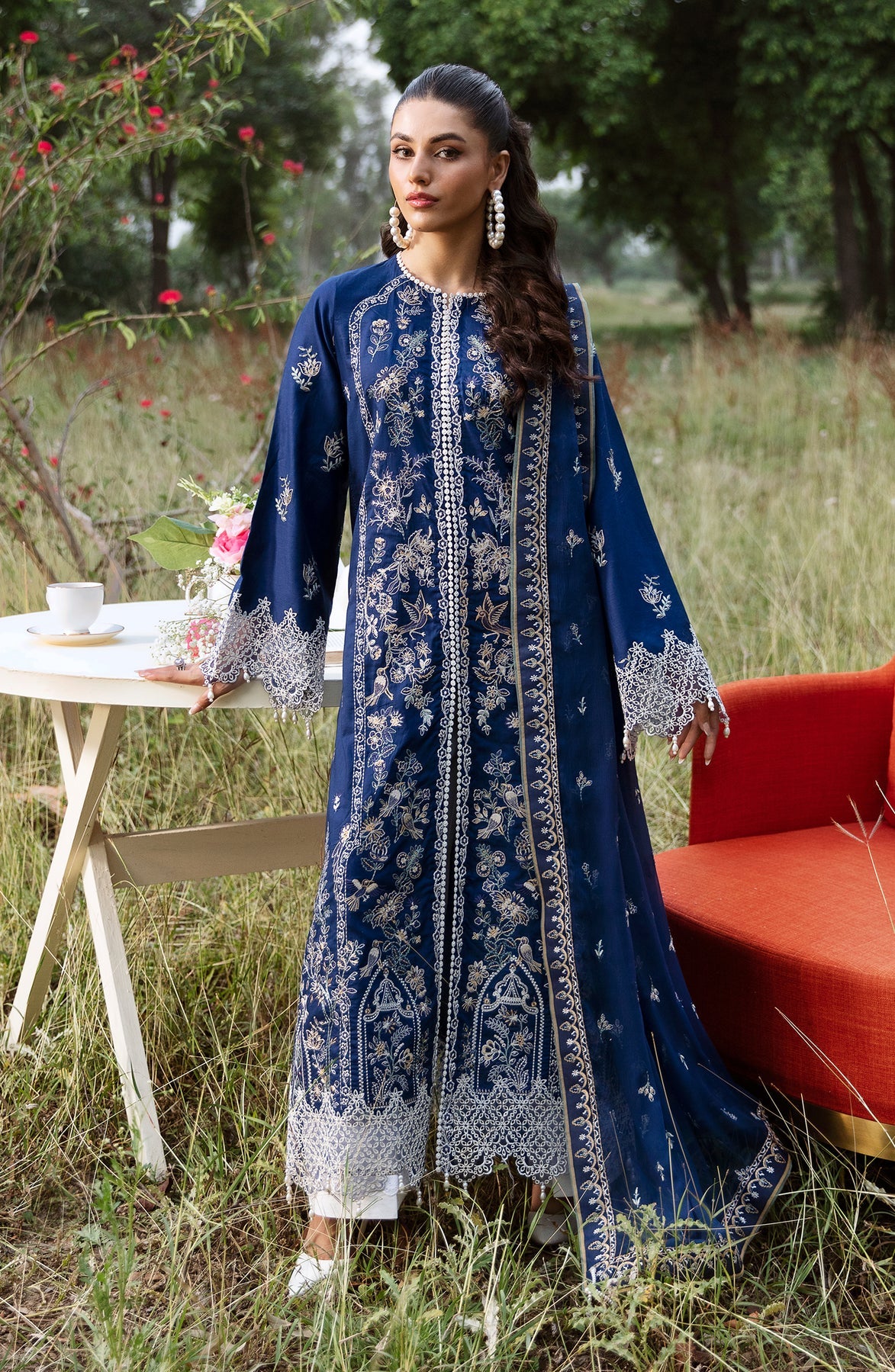 Zevk | Flora Festive Lawn | DAISY - Ladies Clothes - Maria Faisal
