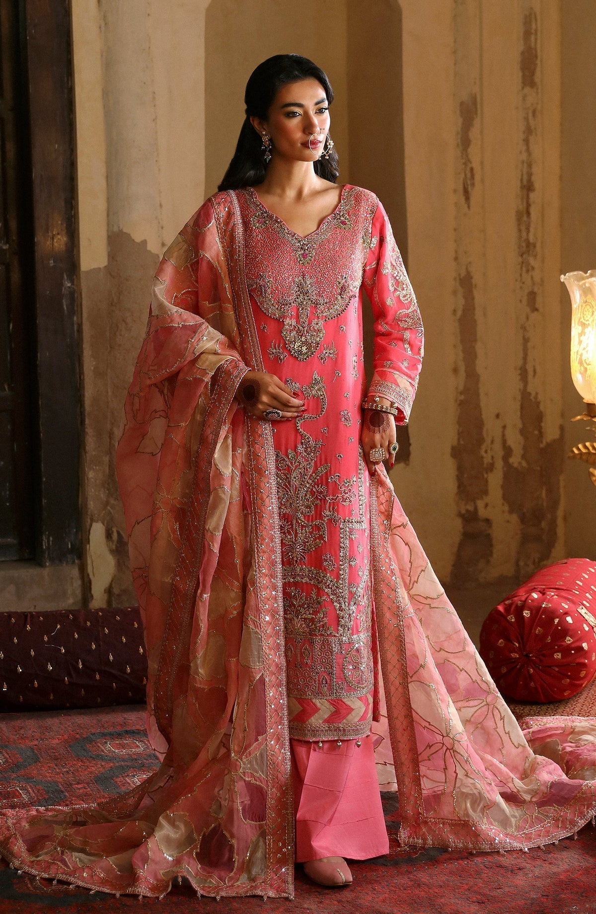 Emaan Adeel | Devdas Formals | ZAARBAKHT - Wedding Dress - Maria Faisal