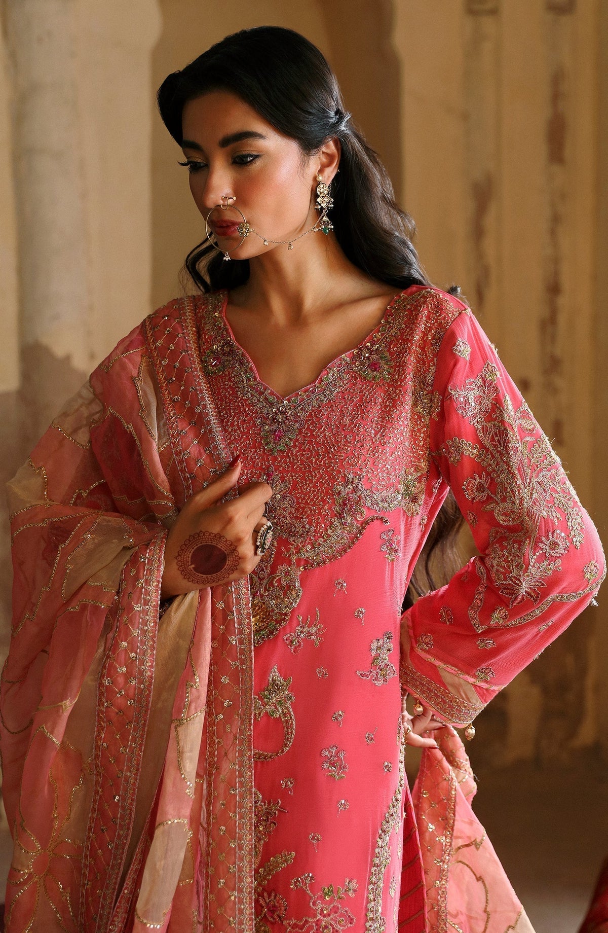 Emaan Adeel | Devdas Formals | ZAARBAKHT - Wedding Dress - Maria Faisal