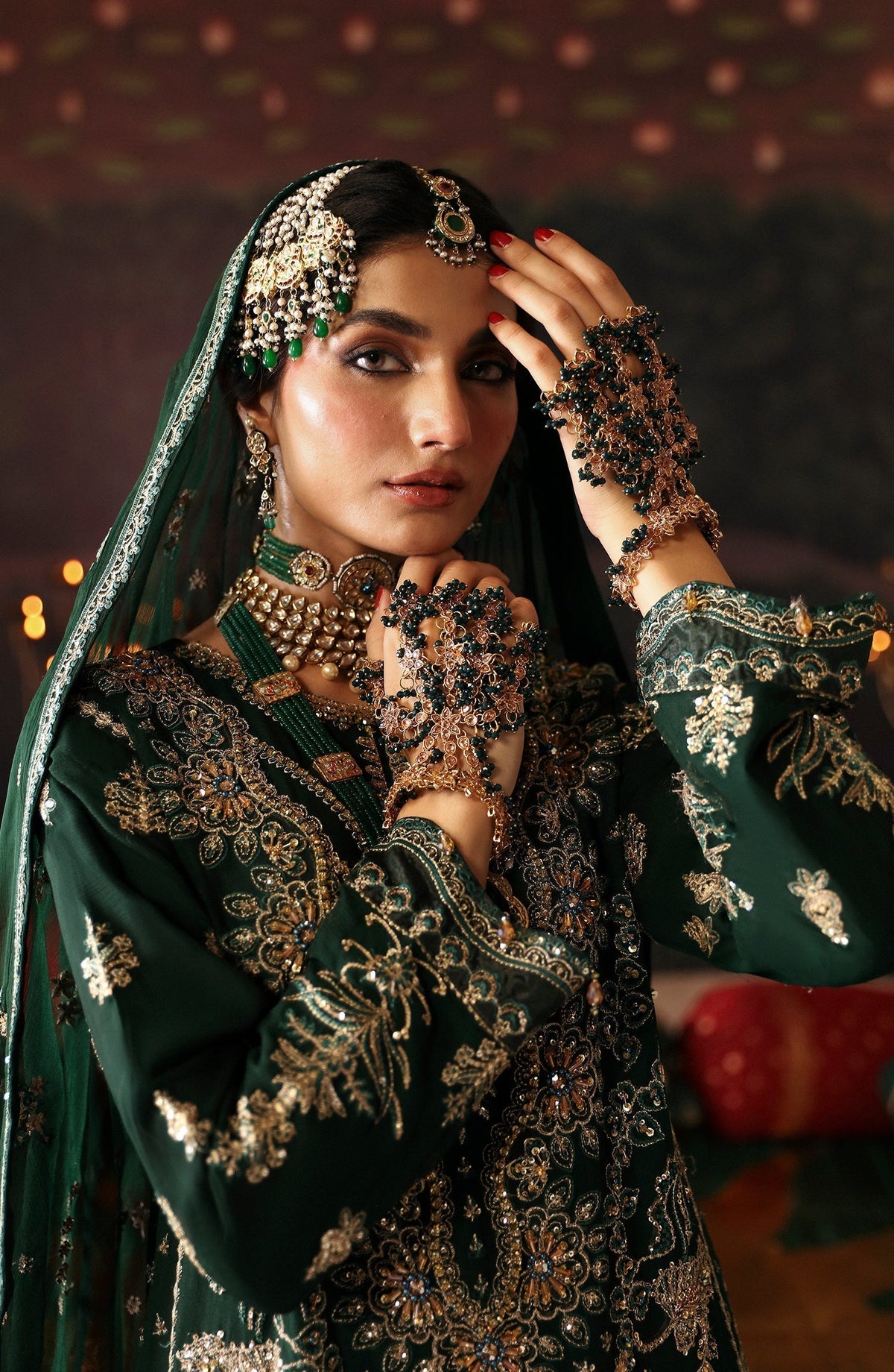 Emaan Adeel | Devdas Formals | BAIGAM BANO - Wedding Dress - Maria Faisal