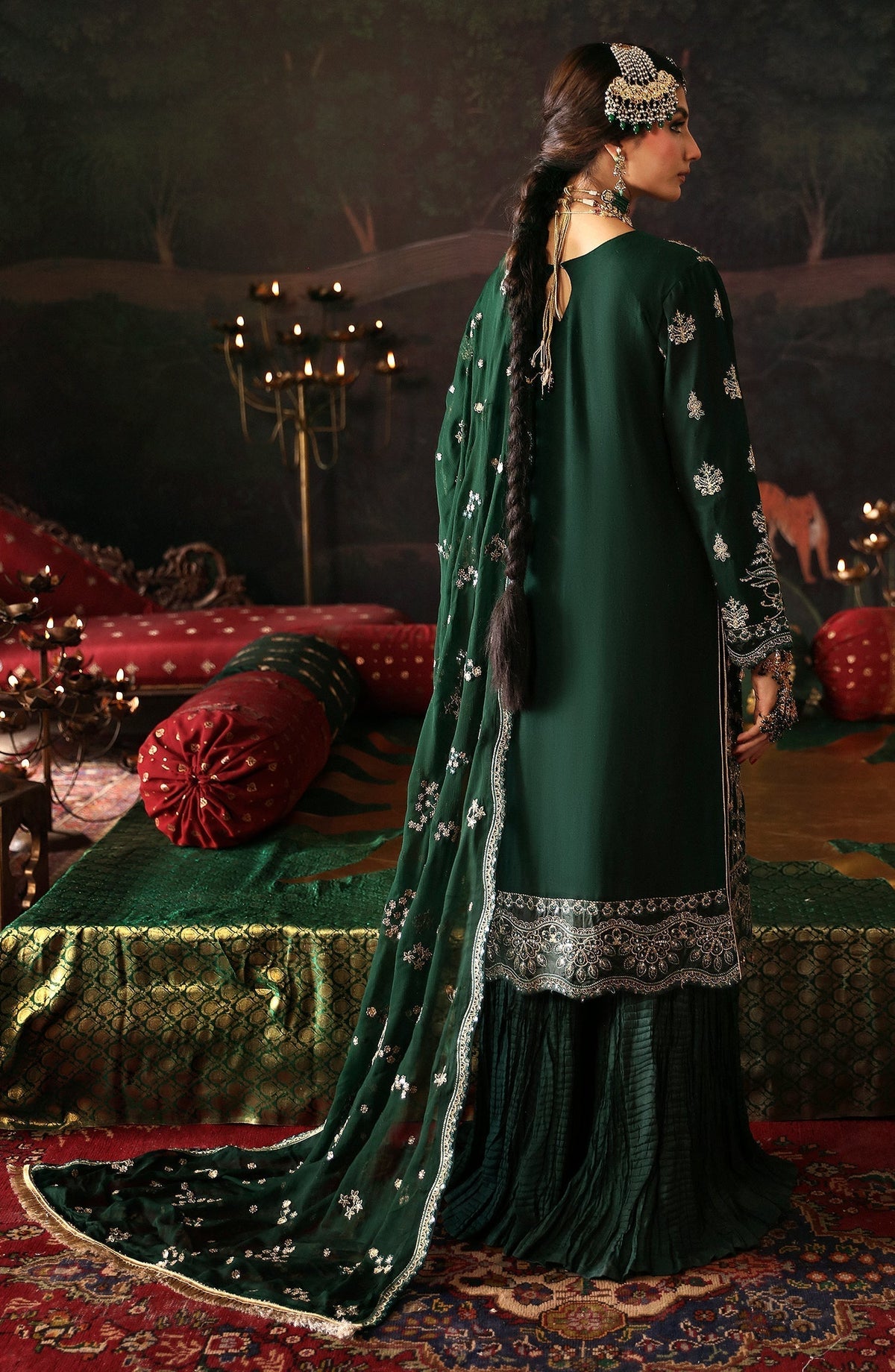 Emaan Adeel | Devdas Formals | BAIGAM BANO - Wedding Dress - Maria Faisal