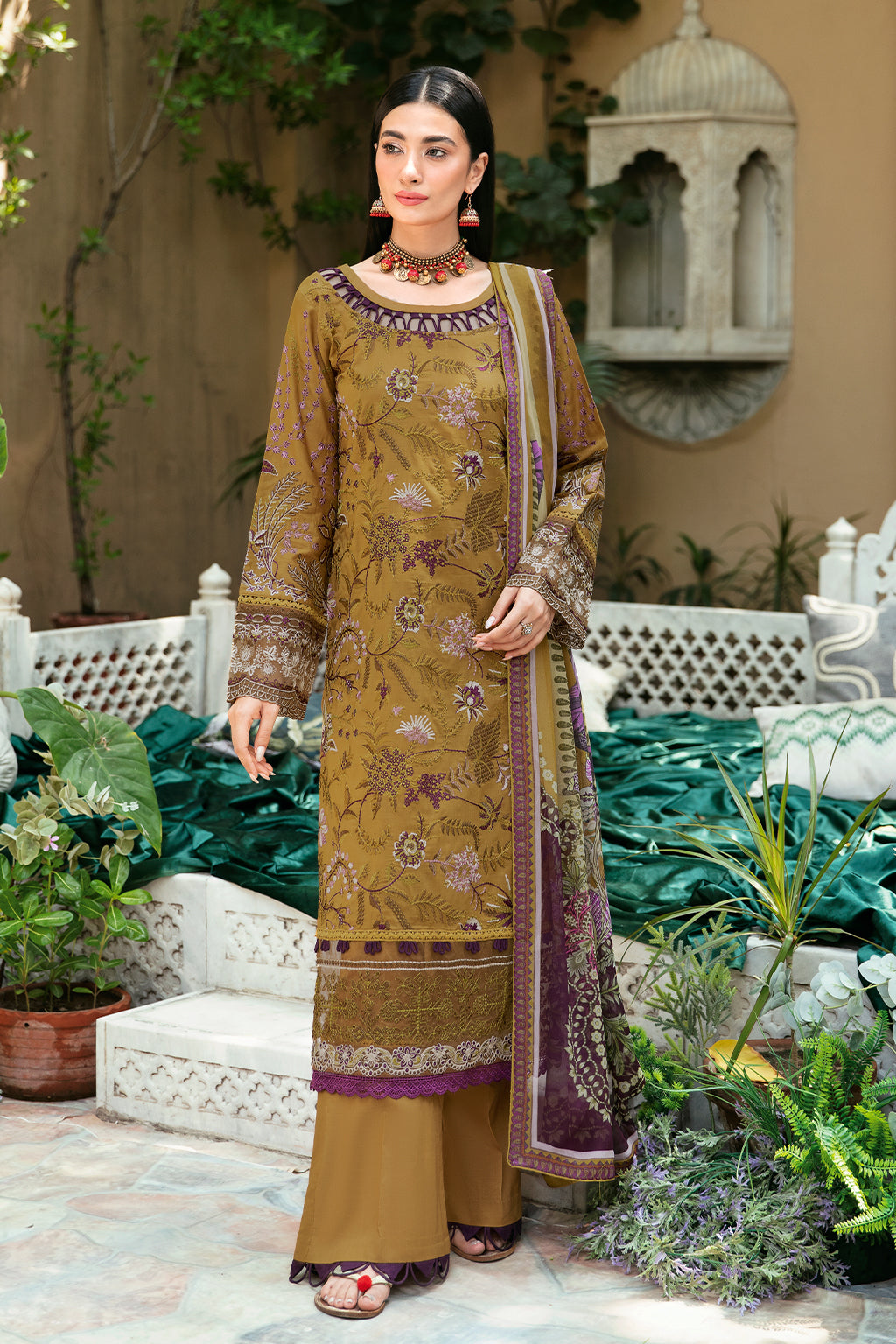 Ramsha | Luxury Lawn 24 | L-808 - Ladies Clothes - Maria Faisal