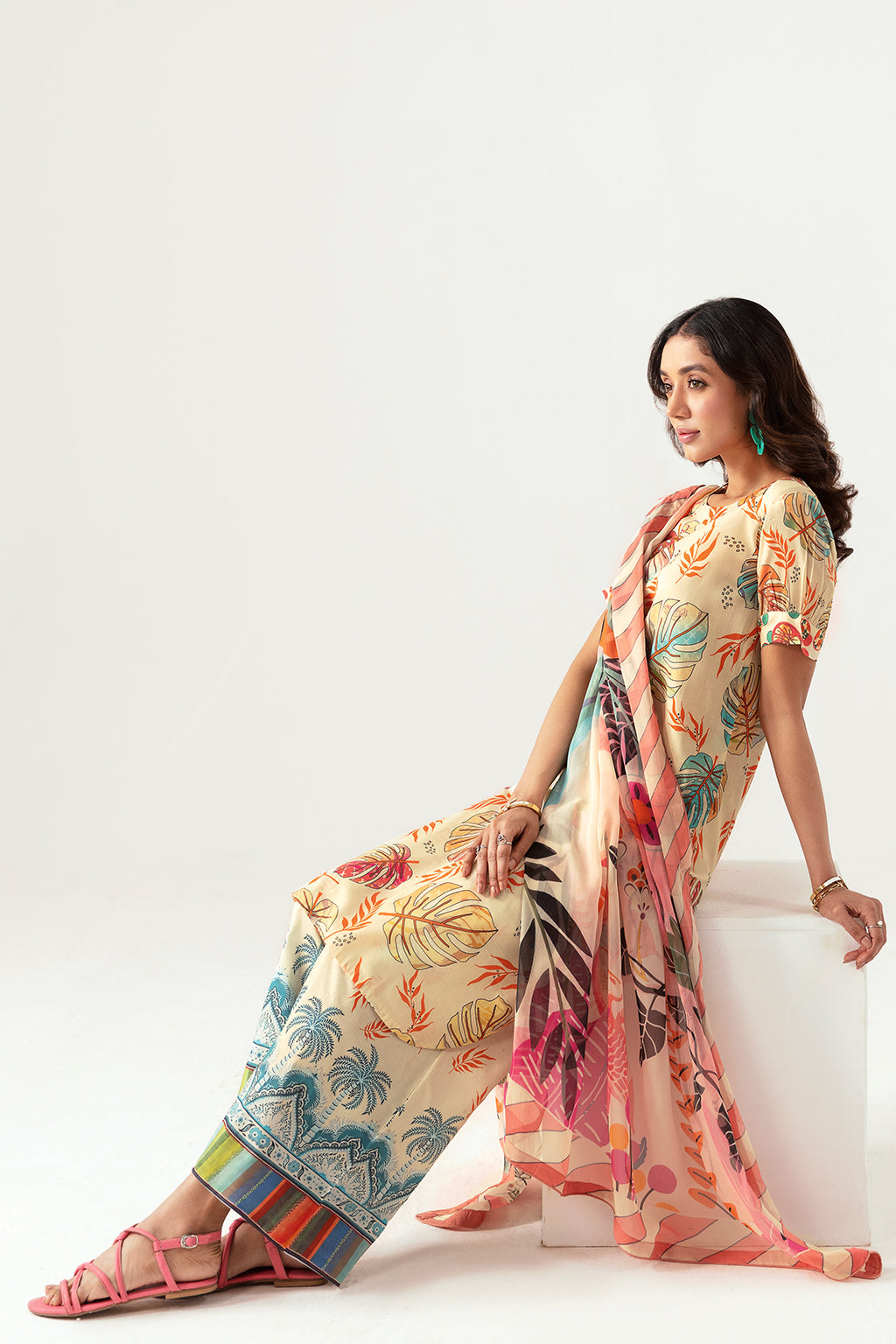 Ramsha | Pinted Lawn | RP-107 - Maria Faisal