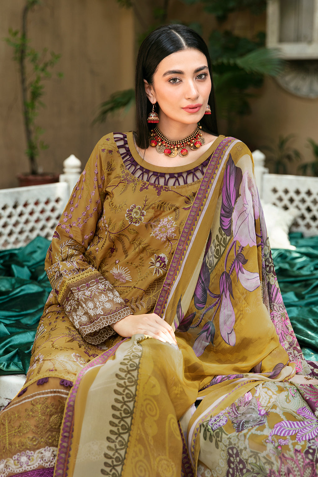 Ramsha | Luxury Lawn 24 | L-808 - Ladies Clothes - Maria Faisal