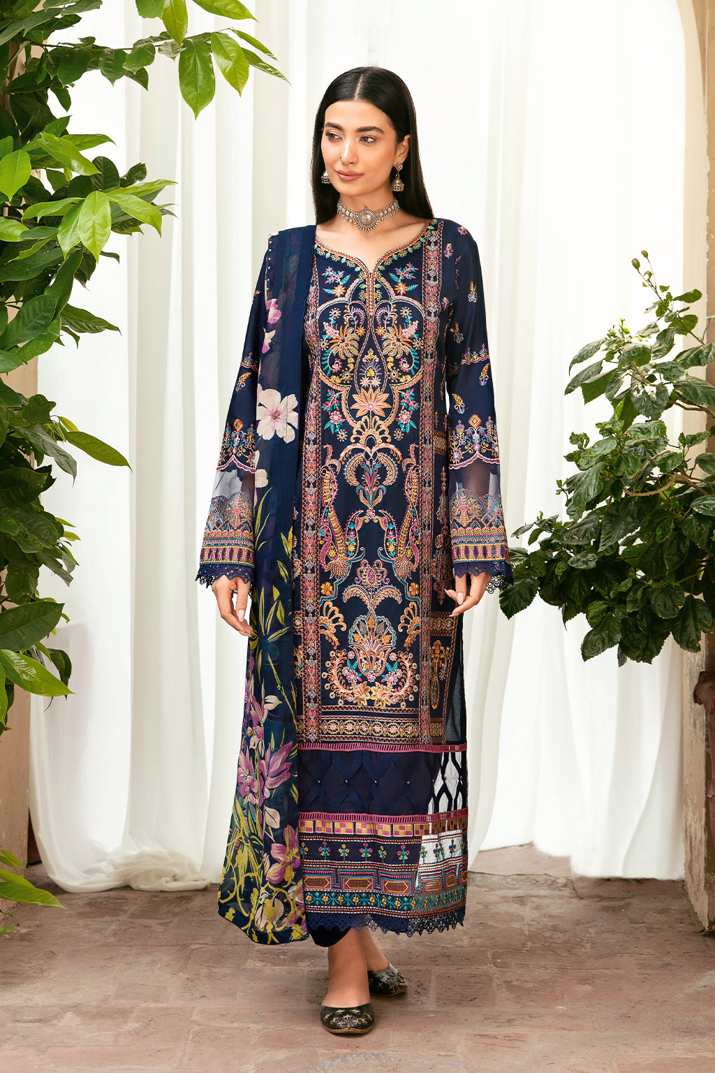 Ramsha | Luxury Lawn 24 | L-802 - Ladies Clothes - Maria Faisal
